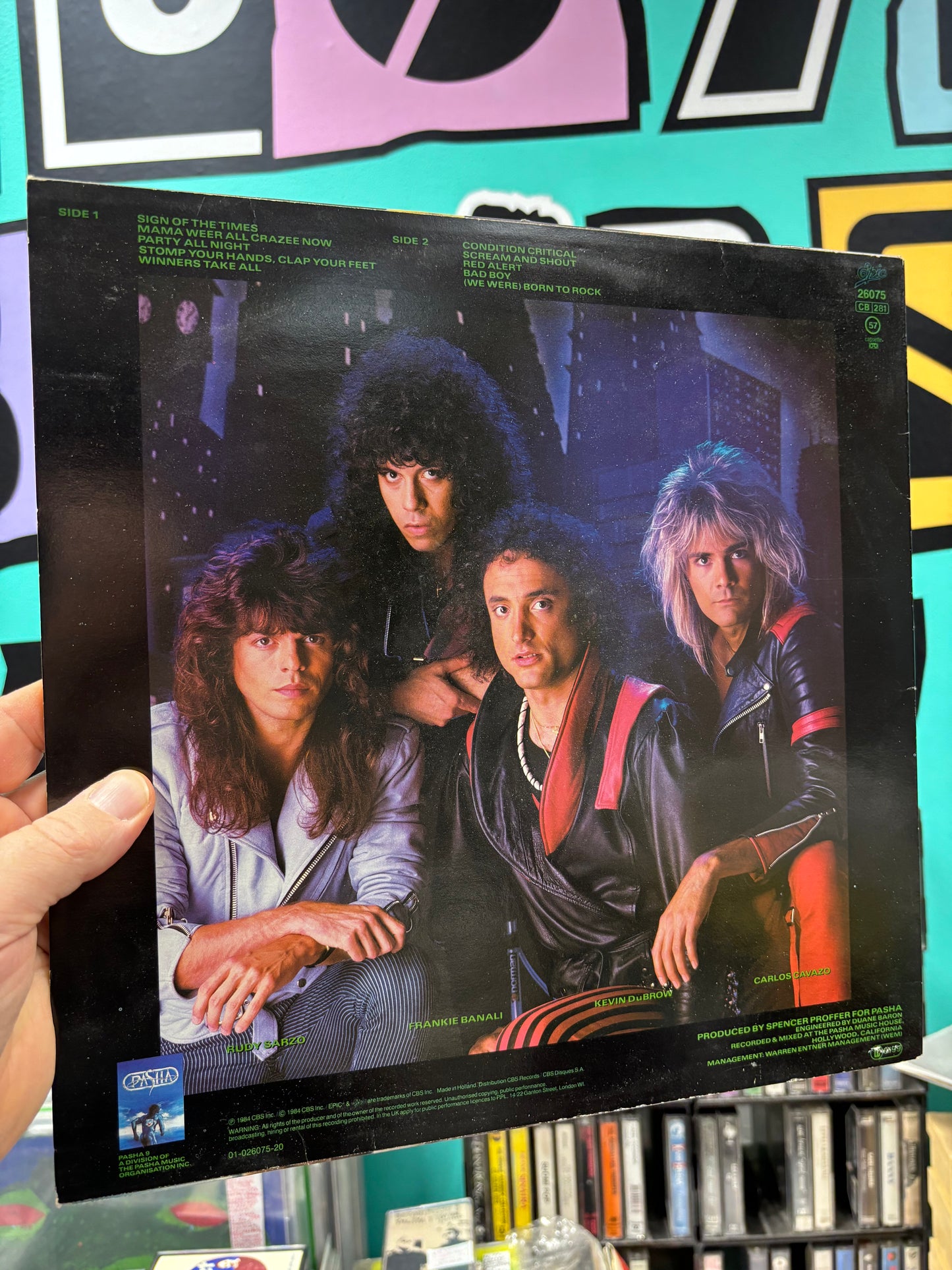 Quiet Riot: Condition Critical, LP, Epic, Pasha, Europe 1984