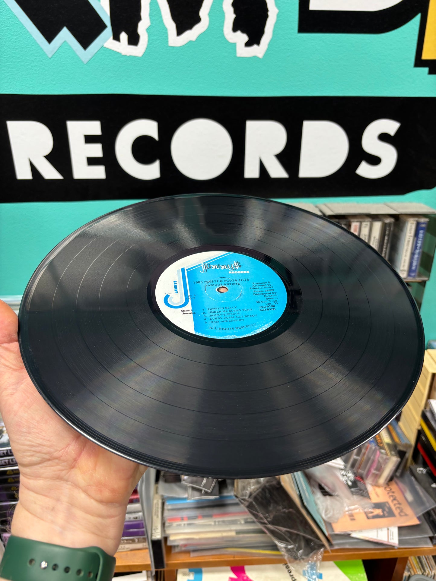 1985 Master Mega Hits - Sleng Teng Extravaganza, LP, Compilation, reissue, Jammy’s Records, Jamaica year?