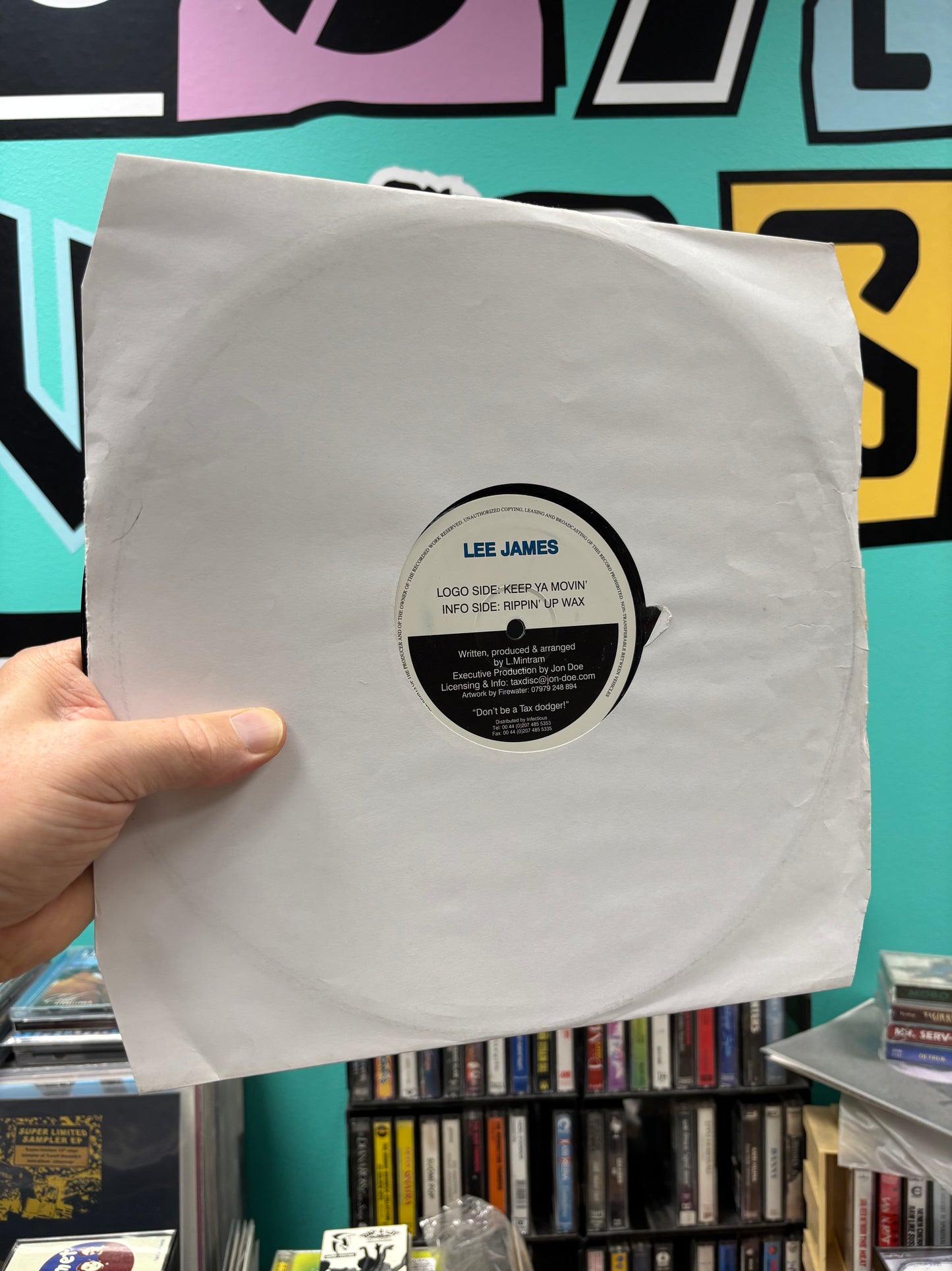 Lee James: Keep Ya Movin’/Rippin’ Up Wax, 12inch, Only pressing, Tax Disc, UK 2000