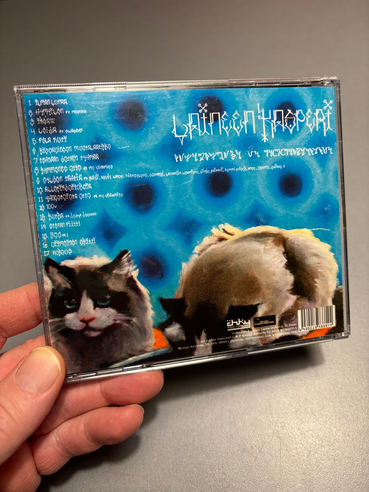 Laineen Kasperi: Vihapuheita ja Rakkauslauluja, CD, 1st pressing, Only CD pressing, Monsp Records, Finland 2018