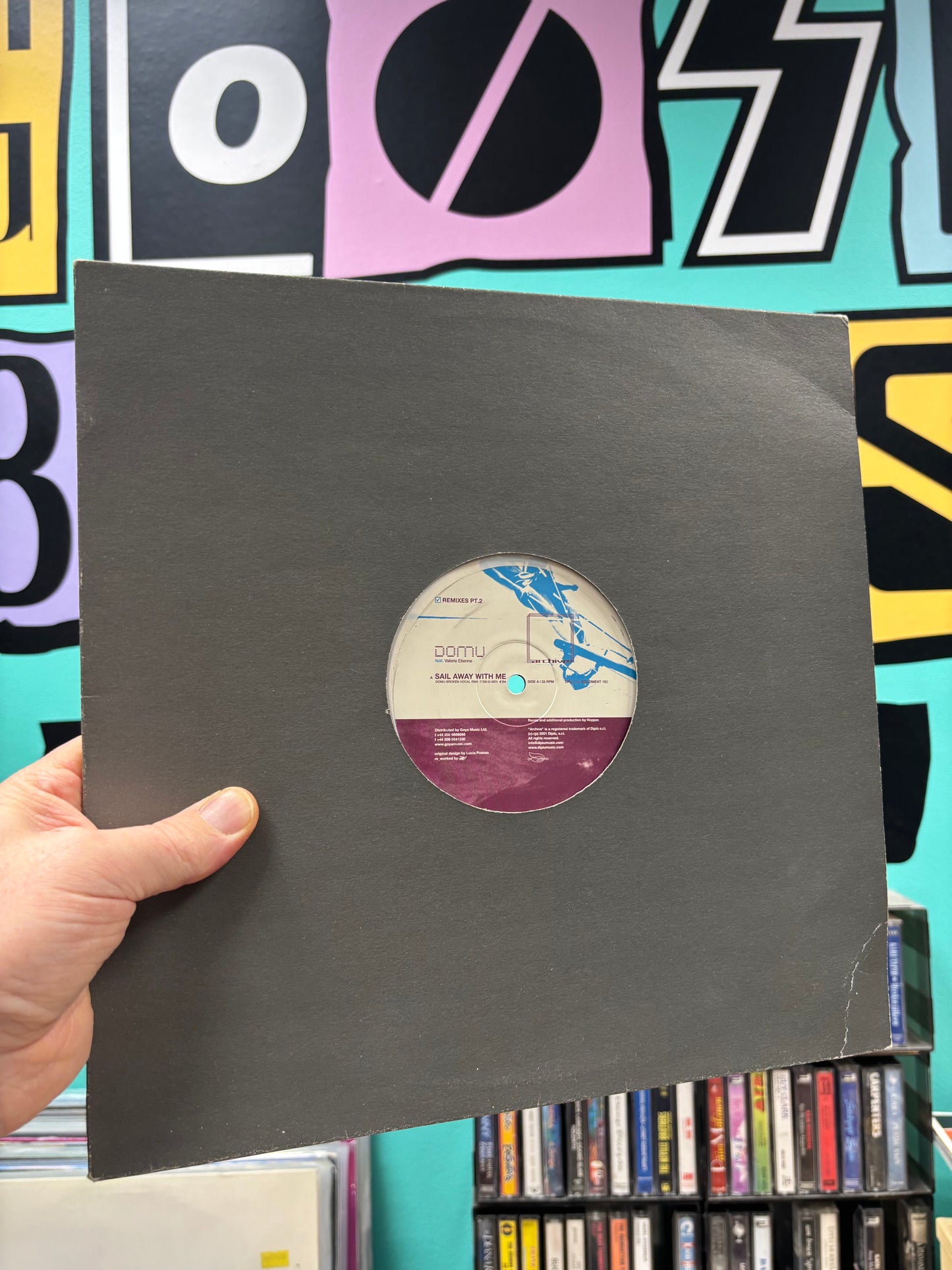 Domu & Valerie Etienne: Sail Away With Me Remixes, 12inch, Only official pressing, Archive, Italy 2002