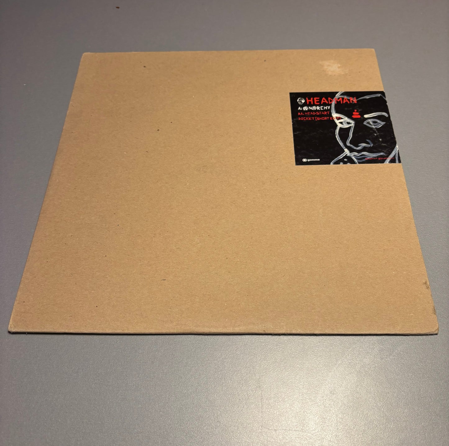 Headman: Anarchy, 12inch, Only pressing, Gomma, Germany 2000
