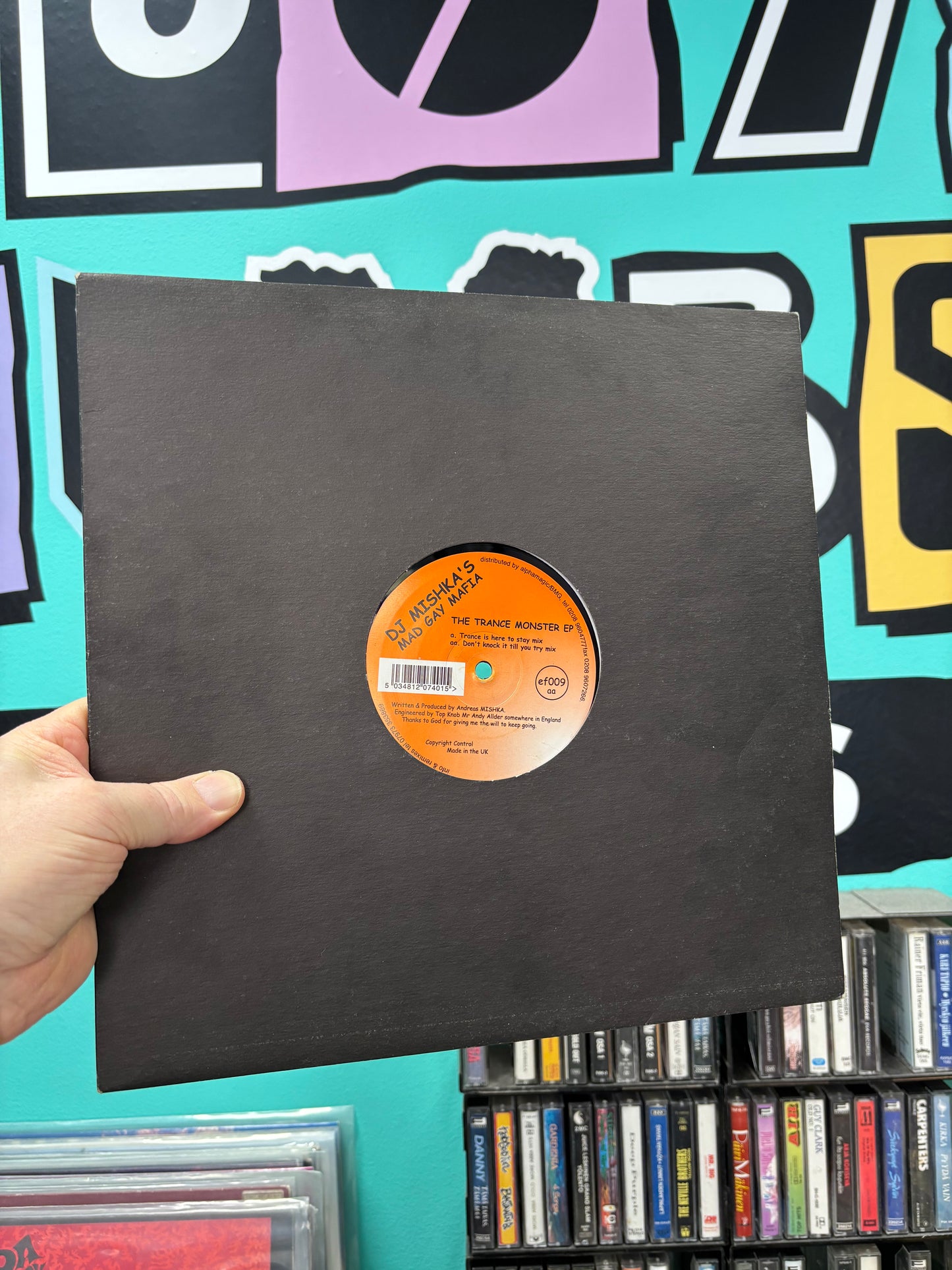 DJ Mishka’s Mad Gay Mafia: The Trance Monster EP, 12inch, Only official pressing, Ef.adrine, UK 2001