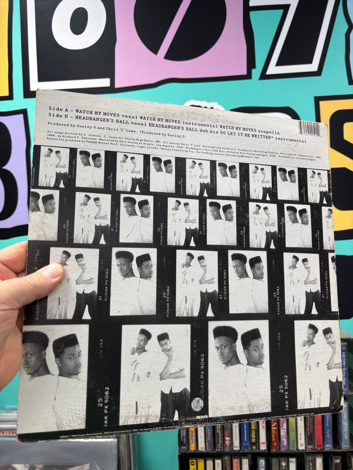 Dooley O: Watch My Moves 1990, 12inch, Only pressing, Stones Throw Records, US 2002