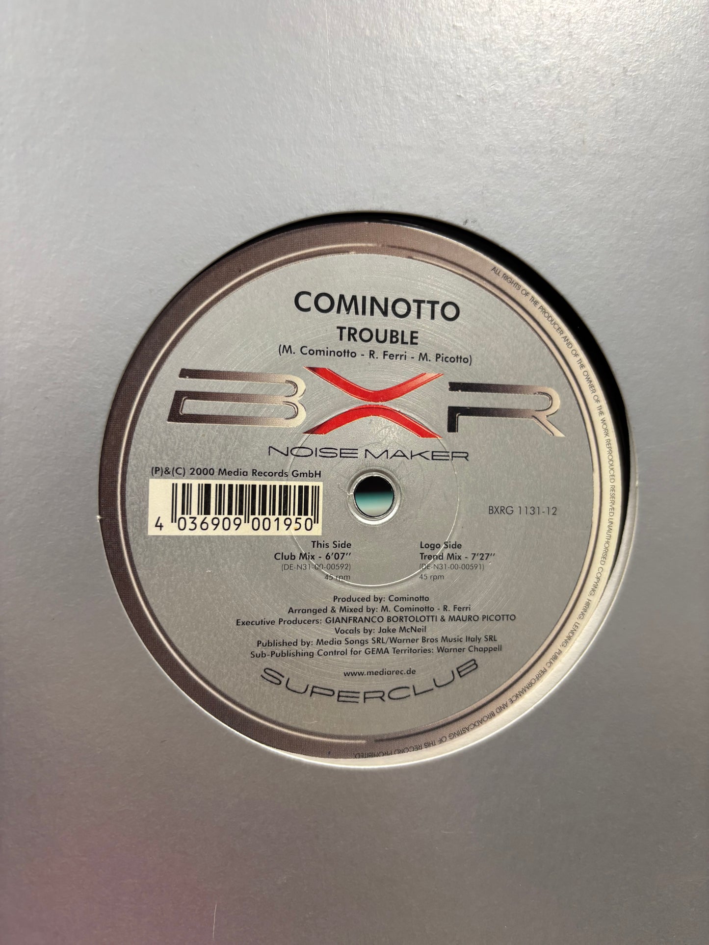 Cominotto: Trouble, 12inch, BXR, Germany 2001