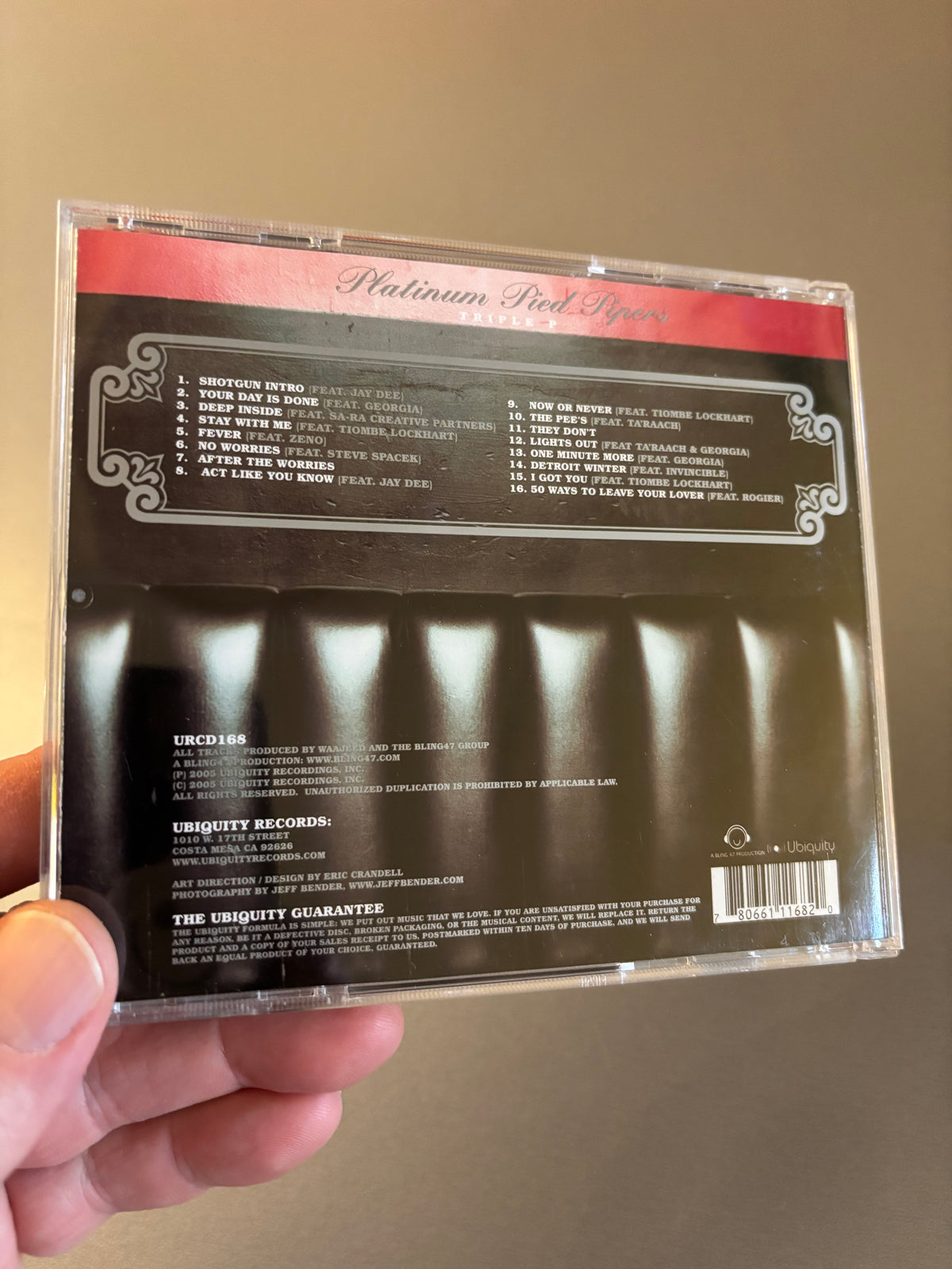 Platinum Pied Pipers: Triple P, CD, 1st pressing, Ubiquity, US 2005