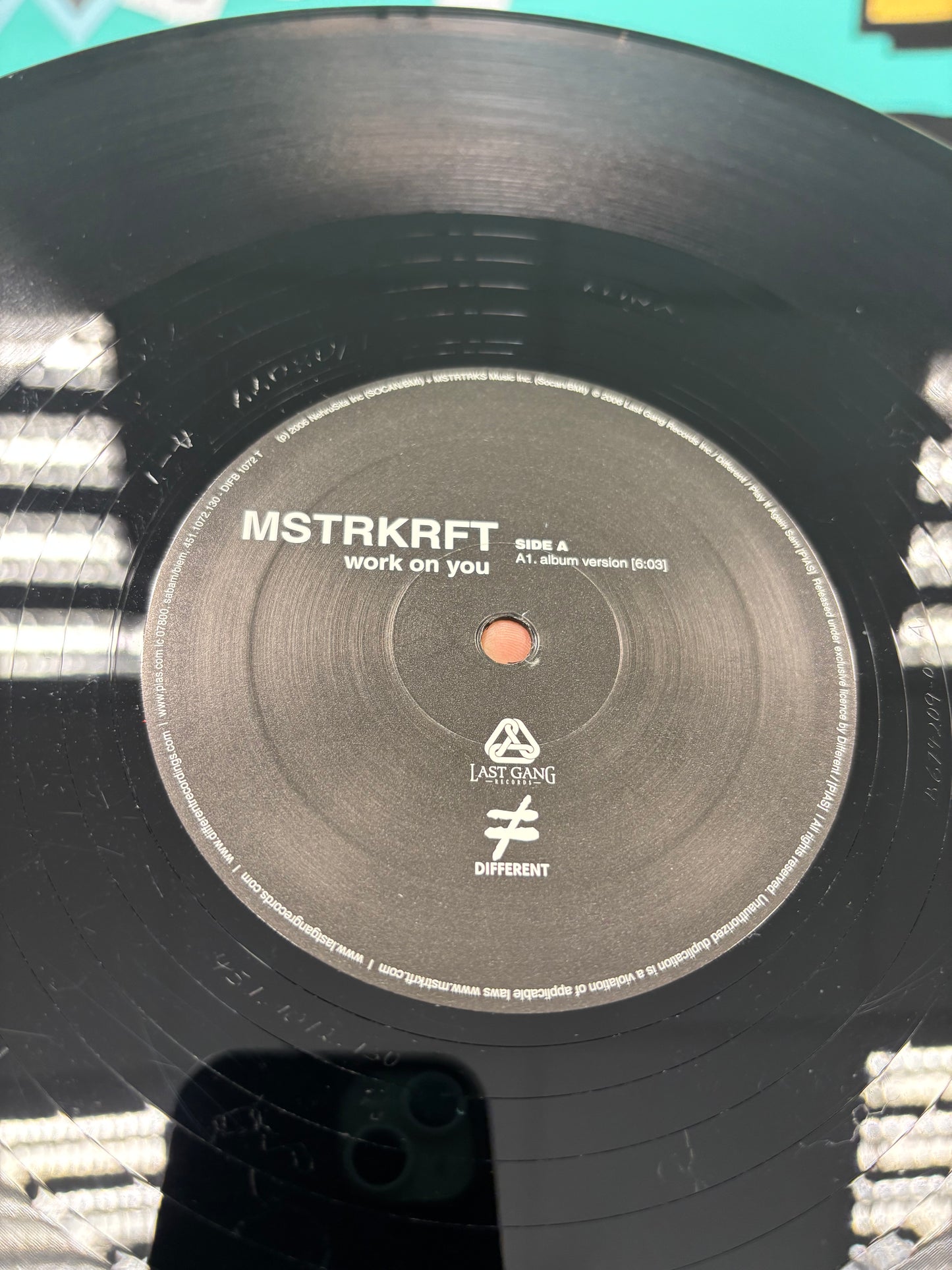 MSTRKRFT: Work On You, 12inch, Different, Last Gang Records, Europe 2006