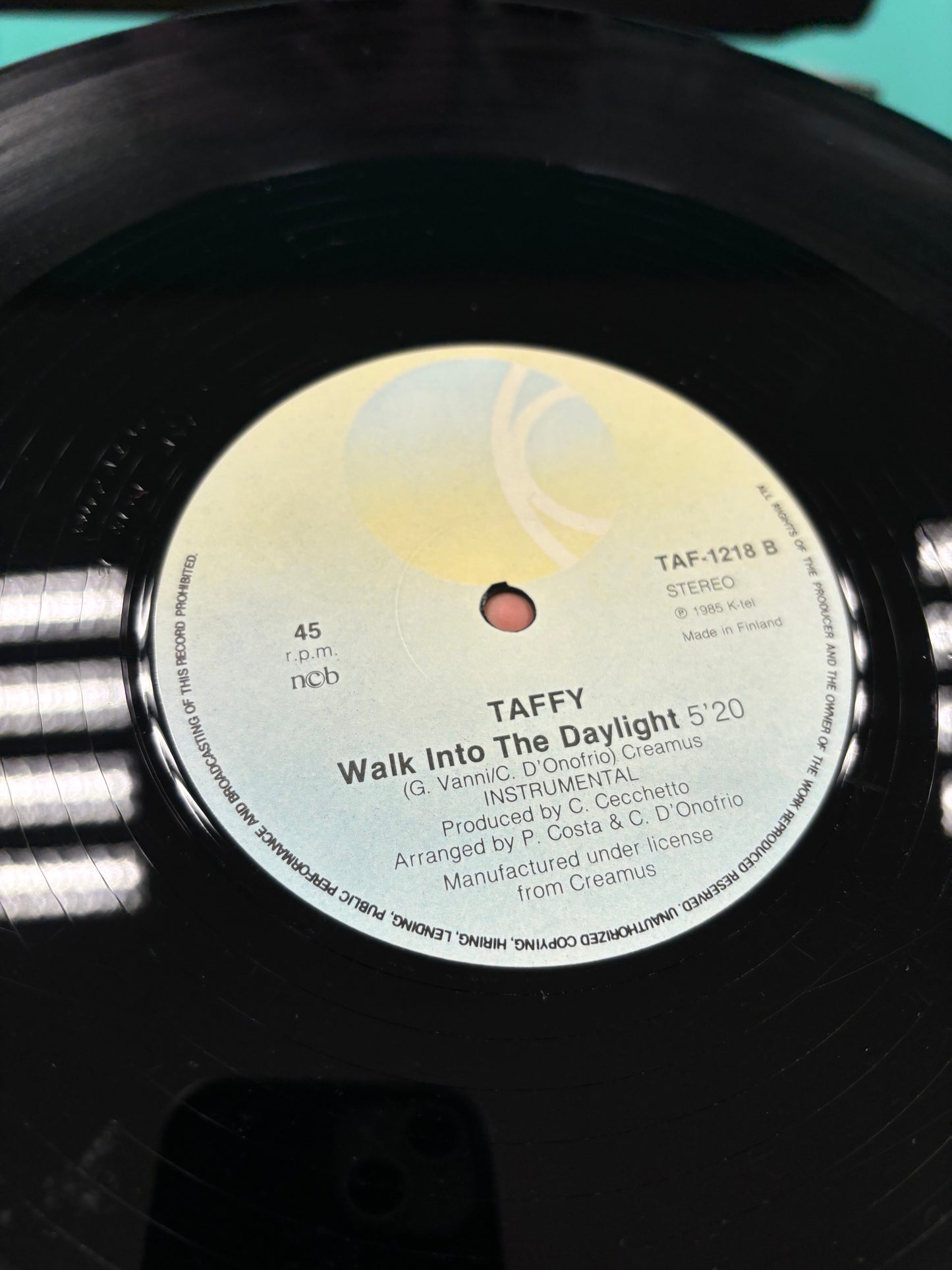 Taffy: Walk Into The Daylight, 12inch, K-Tel, Finland 1985