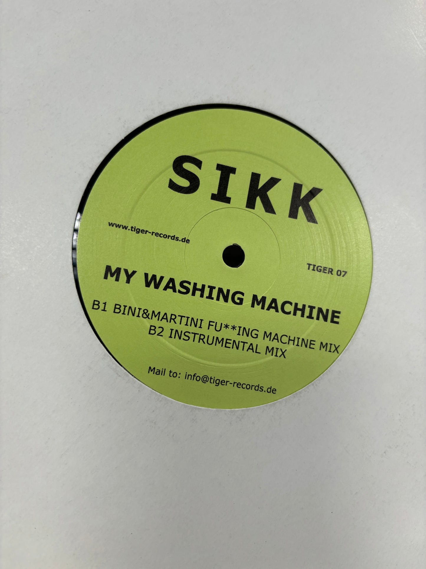 Sikk: My Washing Machine, 12inch, Tiger Records, Germany 2005