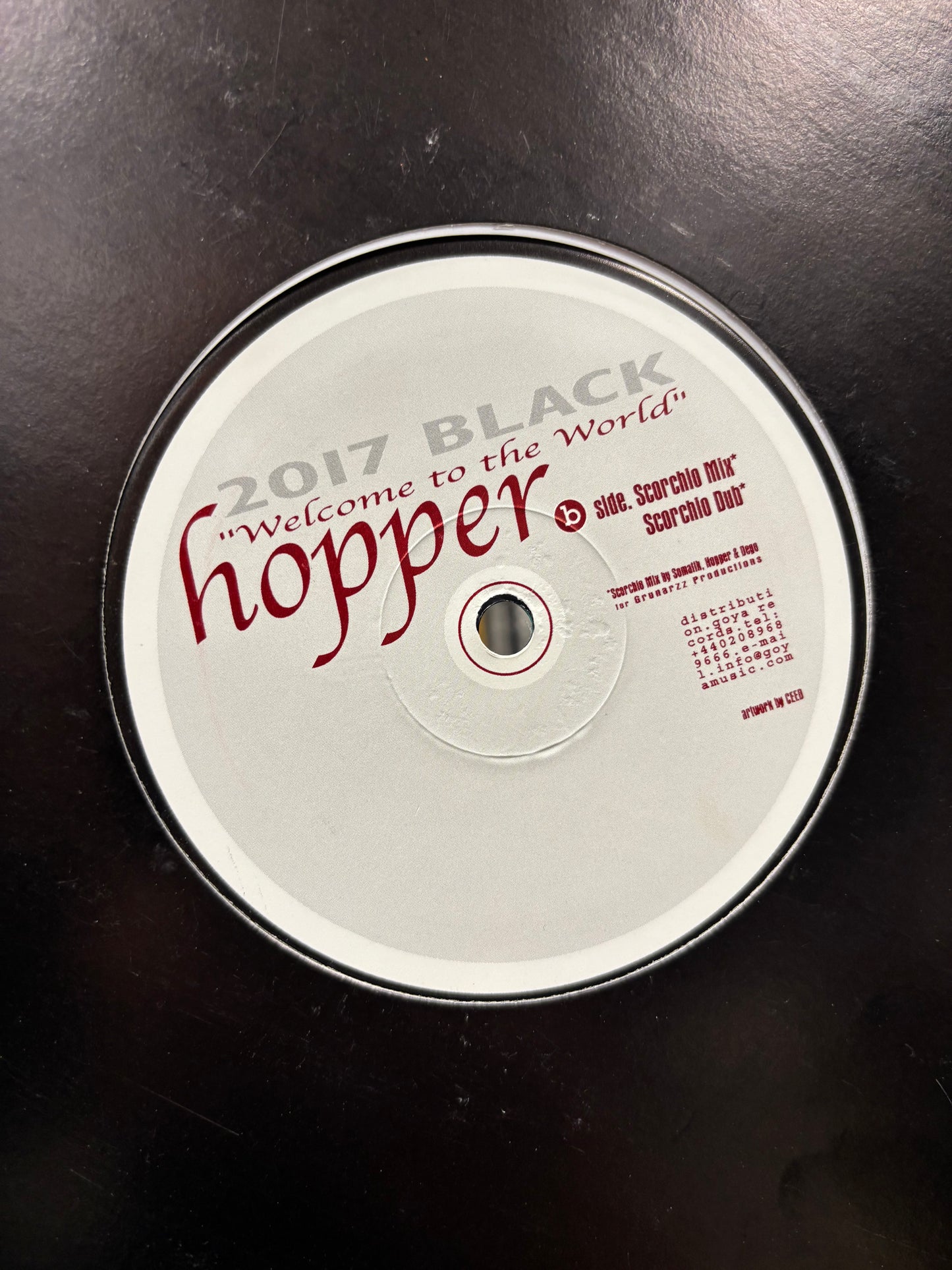 Hopper: Welcome To The World, 12inch, Only official pressing, 2000 Black, UK 2001