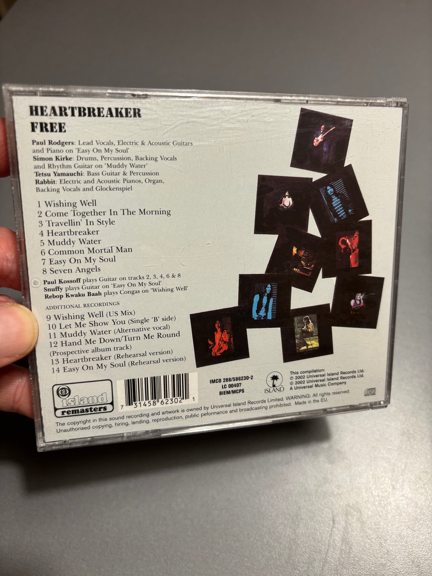 Free: Heartbreaker, CD, reissue, remastered, Island Remasters, Island Records, UK & Europe 2002