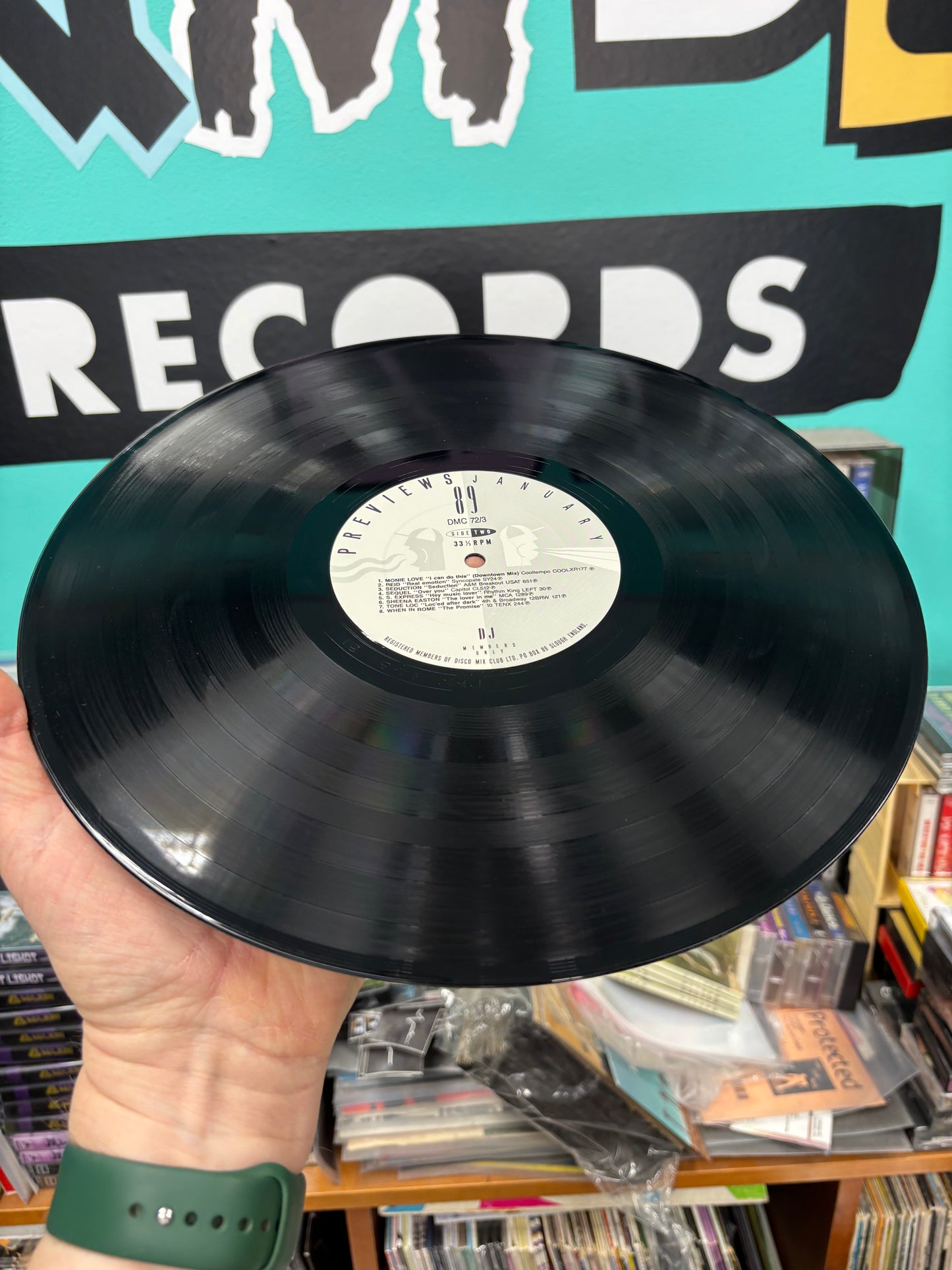 DMC - Previews - January 89, 12inch, Only pressing, DMC, UK 1989