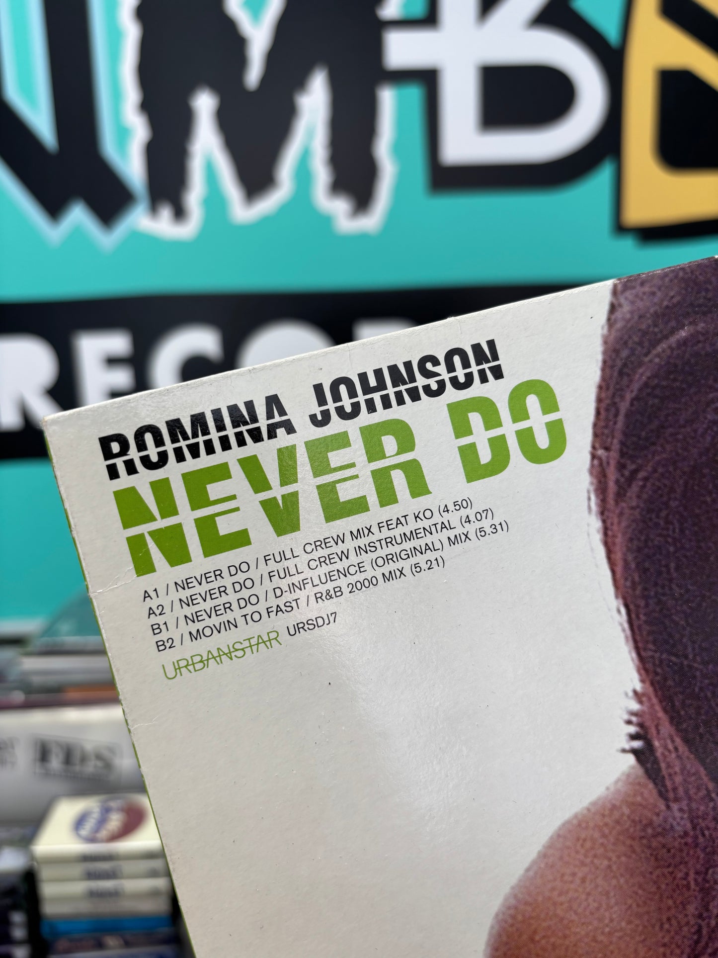 Romina Johnson: Never Do, 12inch, 1st pressing, Urbanstar, UK 2001