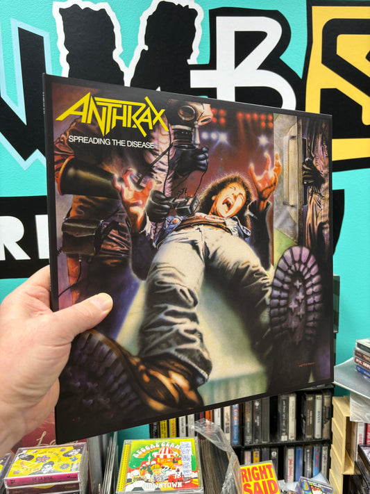 Anthrax: Spreading The Disease, LP, reissue, Limited Edition, Yellow Transparent, gatefold, Back On Black, UK 2010