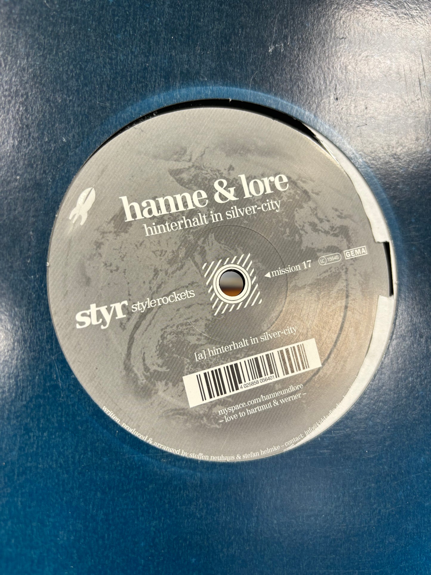 Hanne & Lore: Hinterhalt In Silver-City, 12inch, Only pressing, Style Rockets, Germany 2010