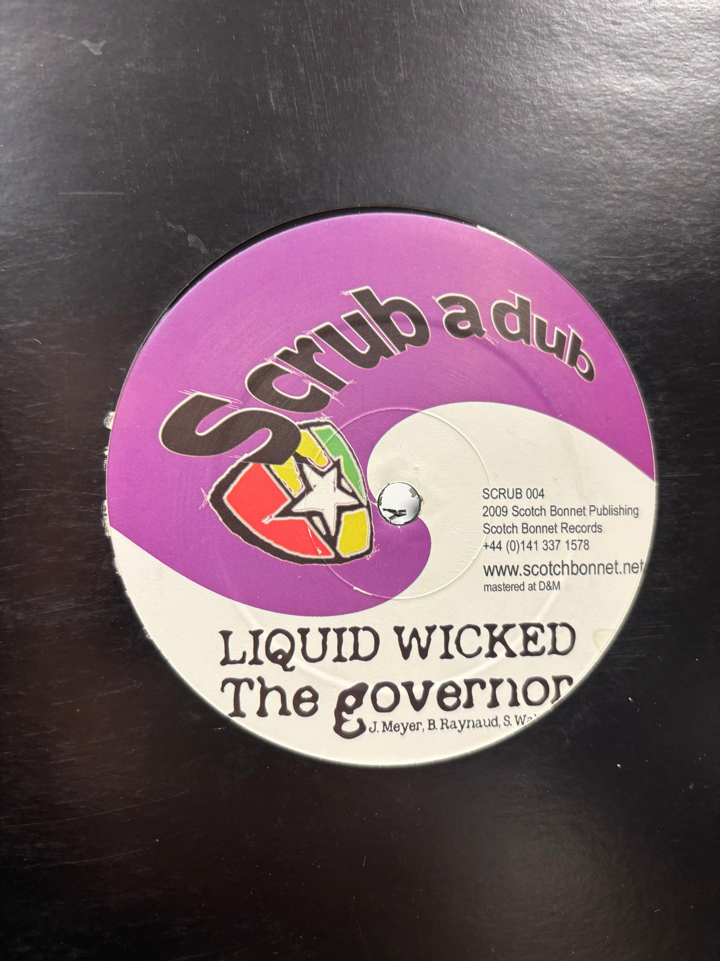 Liquid Wicked & Twisted: The Governor/The Superpowers, 12inch, Only pressing, Scrub A Dub, UK 2009