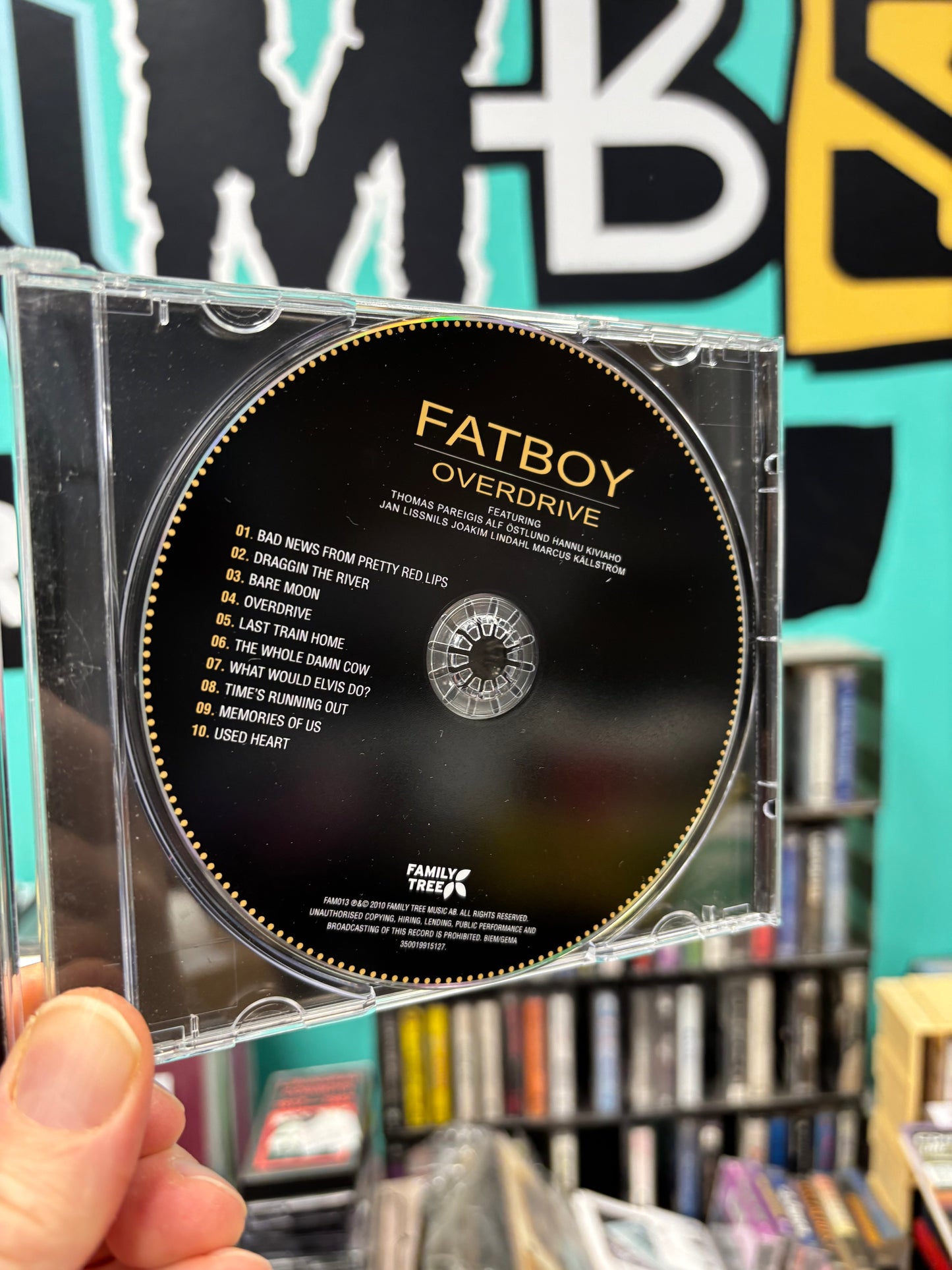 Fatboy: Overdrive, CD, 1st pressing, Family Tree Music, Europe 2010