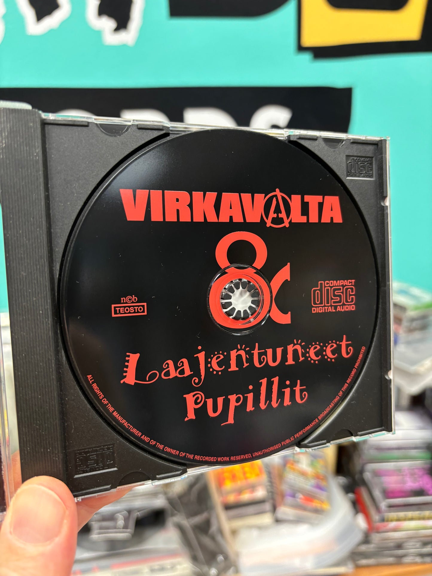 Virkavalta: Virkavalta & Laajentuneet Pupillit, CD, Only pressing, Limited Edition, Mini-Album, Numbered, Self-Released, Finland 1998