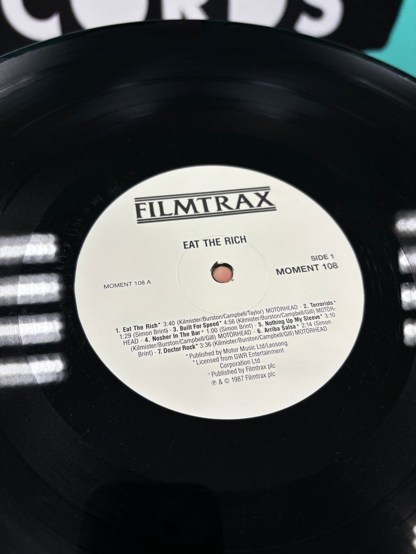 Eat The Rich: Original Motion Picture Score, LP, 1st pressing, Only vinyl pressing, Filmtrax, UK 1987