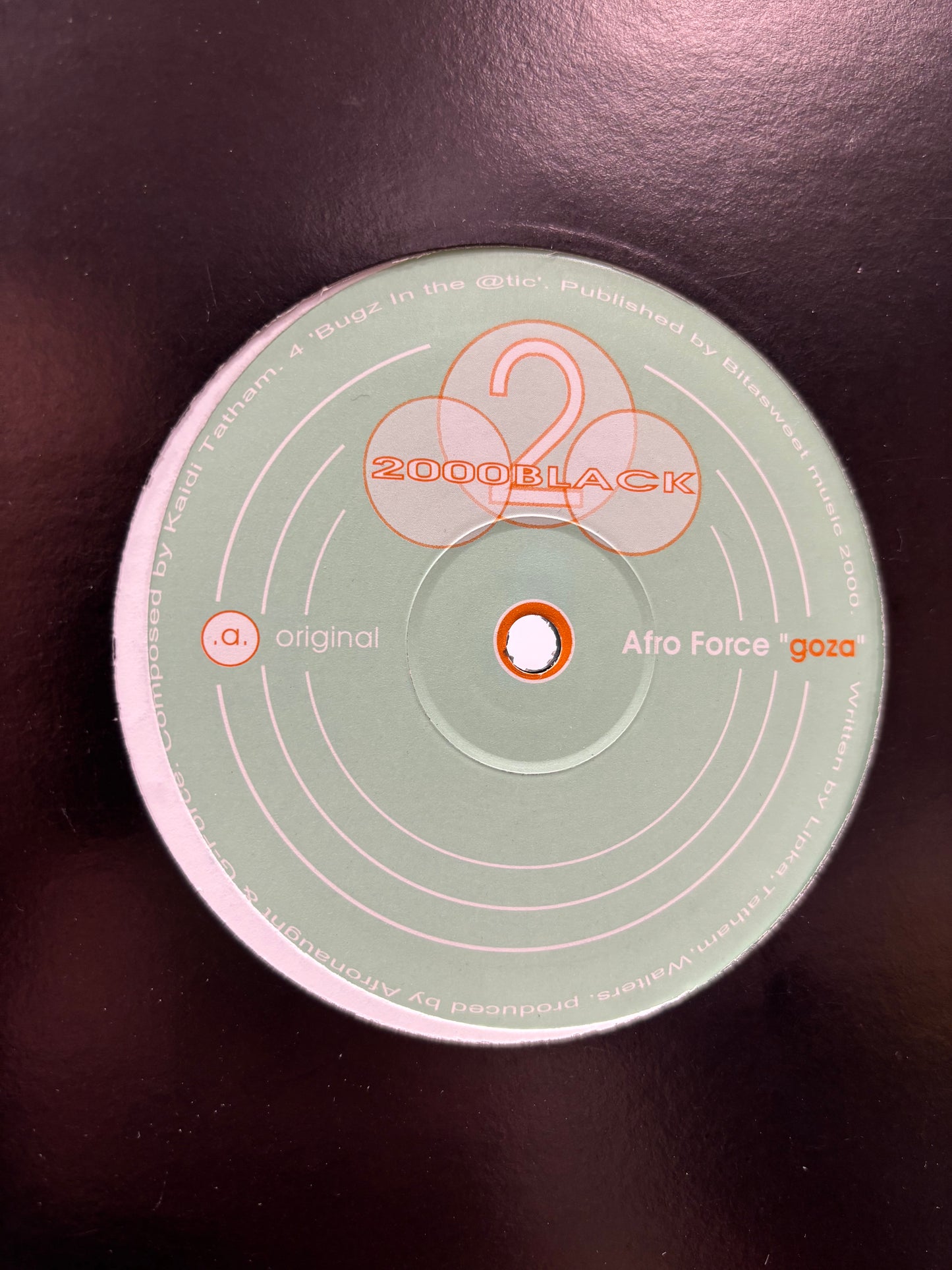 Afro Force: Goza, 12inch, Only pressing, 2000 Black, UK 2001