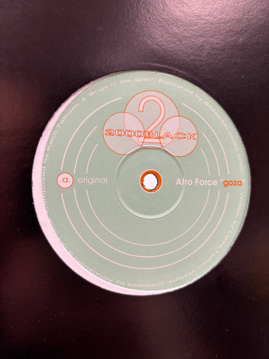 Afro Force: Goza, 12inch, Only pressing, 2000 Black, UK 2001