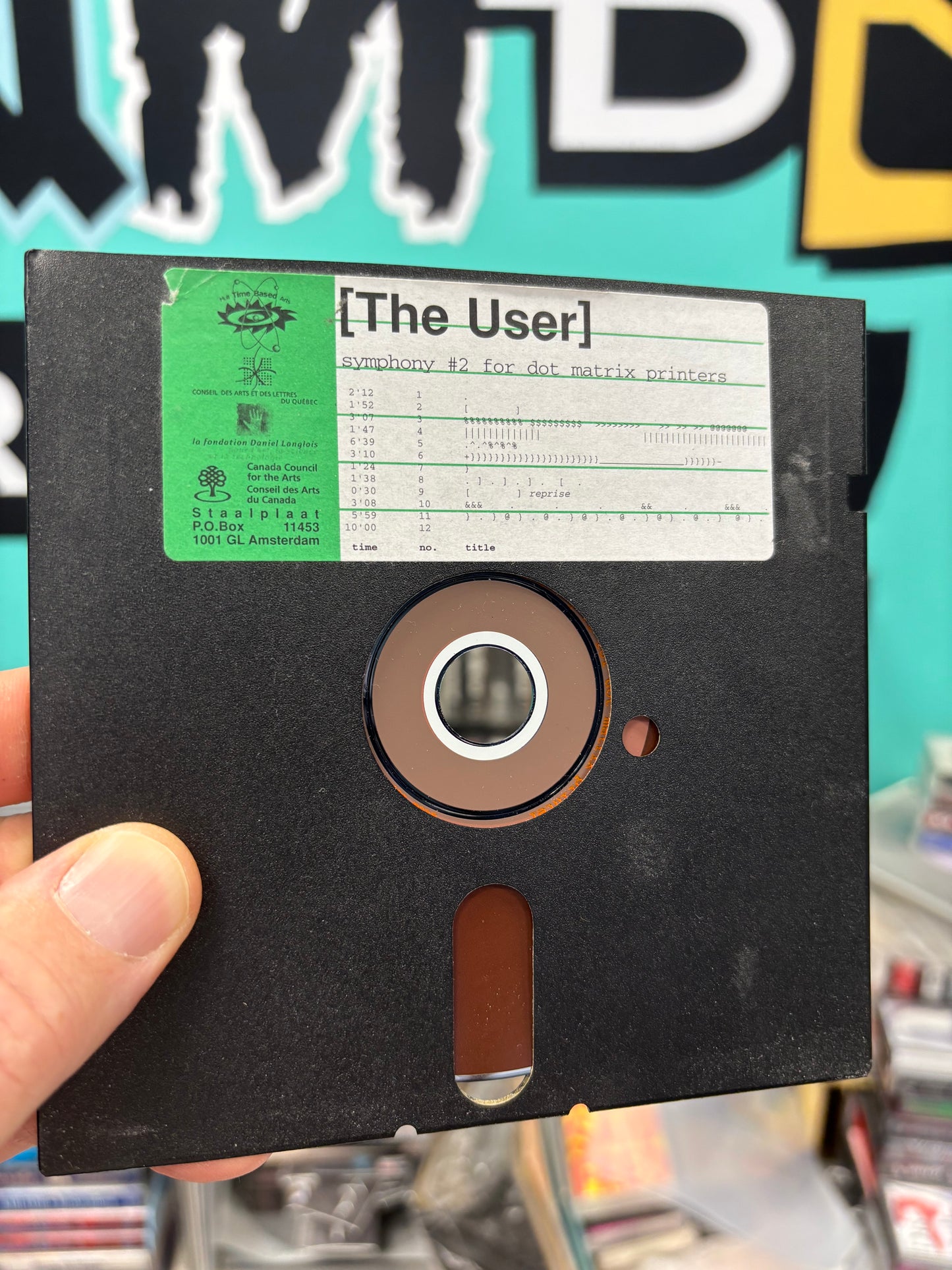 [The User]: Symphony #2 For Dot Matrix Printers, CD, Floppy Disc Cover, 1st pressing, Staalplaat, Netherlands 2002