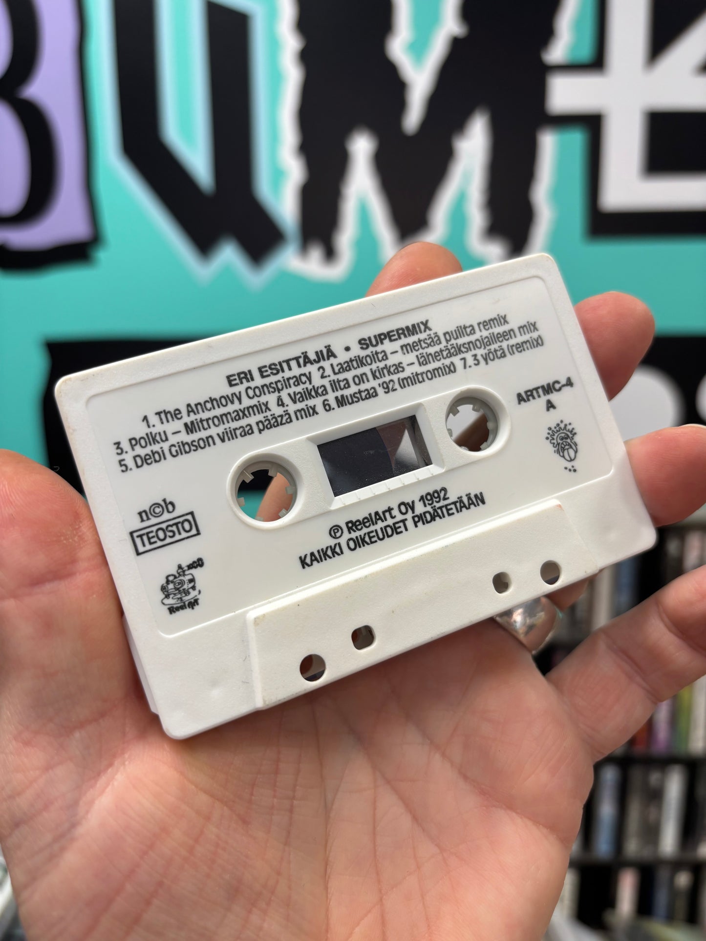 Supermix, cassette, Only cassette pressing, Reel Art, Finland 1992
