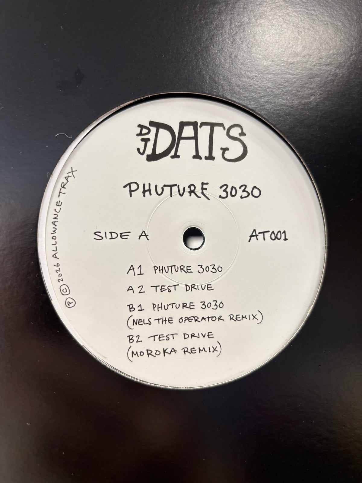 DJ Dats: Phuture 3030, 12inch, EP, Allowance Trax, Finland 2026