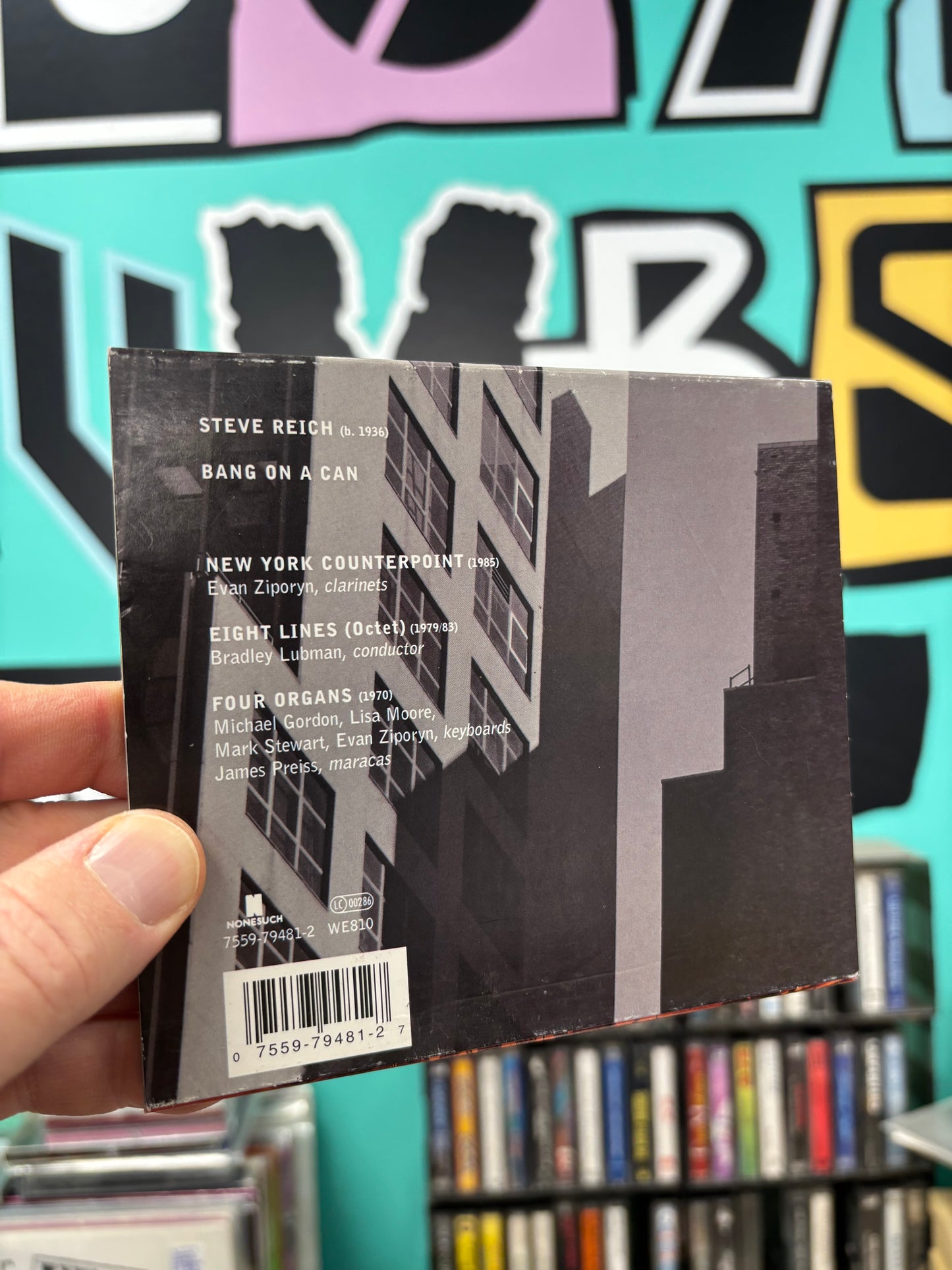 Steve Reich: New York Counterpoint/Eight Lines/Four Organs, CD, Nonesuch, Europe 2000