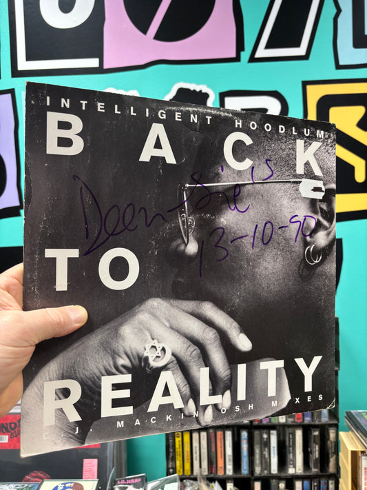 Intelligent Hoodlum: Back To Reality, 12inch, A&M PM, A&M Records, UK 1990