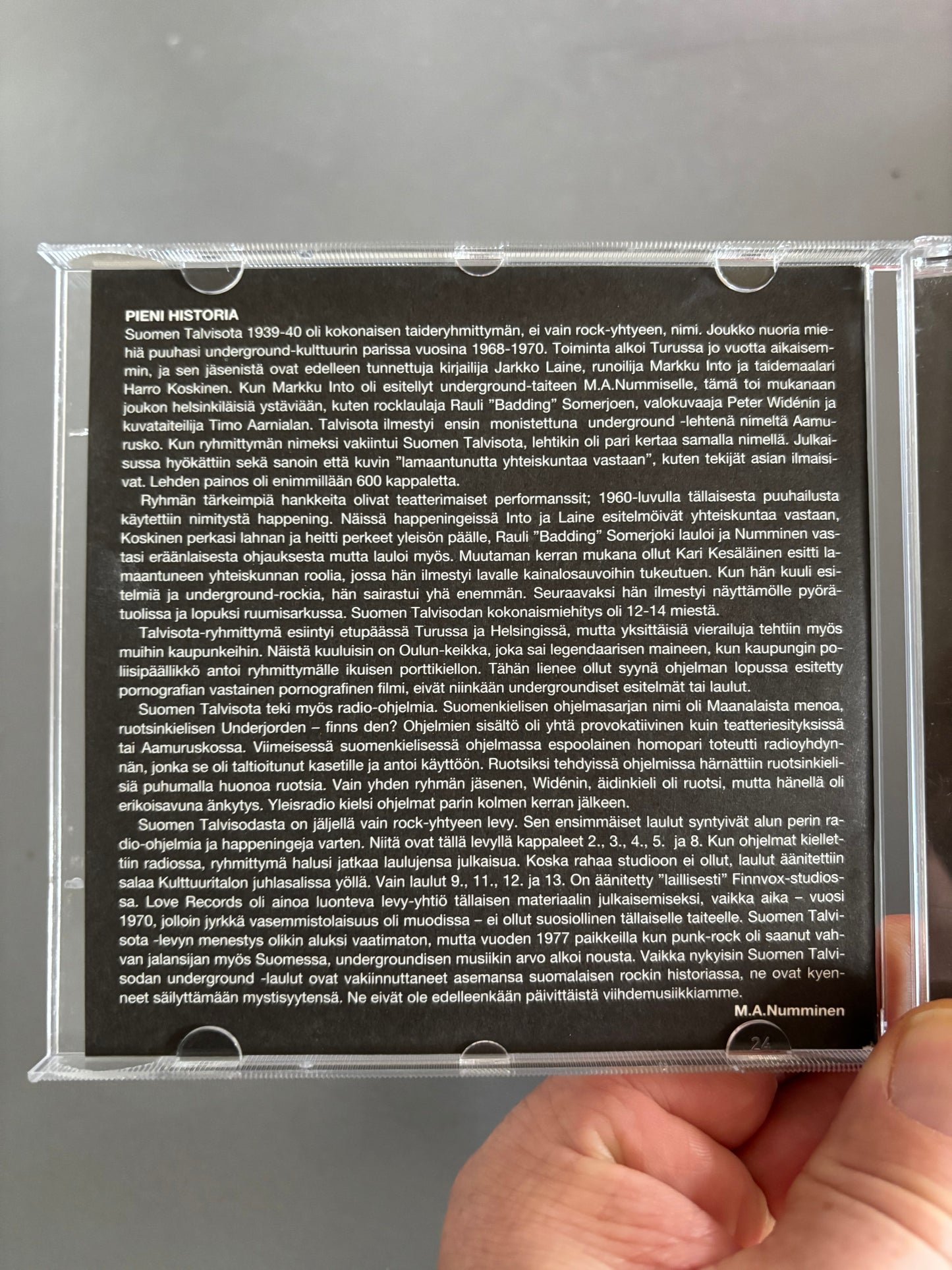 Suomen Talvisota 1939-1940: Underground-Rock, CD, reissue, remastered, Love Records, Siboney, Finland 2004?