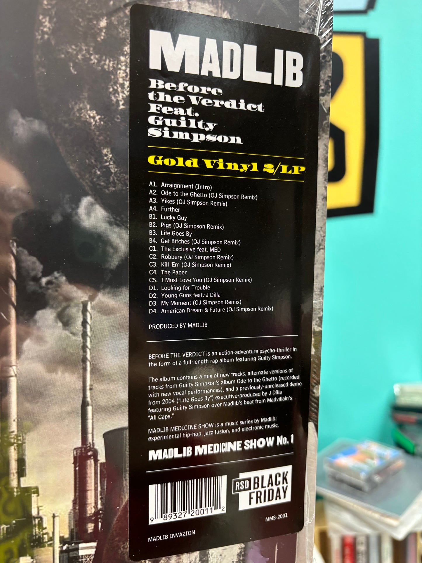 HULLU VARASTOALE -20%‼️‼️‼️Madlib: Before The Verdict, Madlib Medicine Show #1, reissue, 2LP, Limited Edition, RSD, Golden vinyls, US 2023