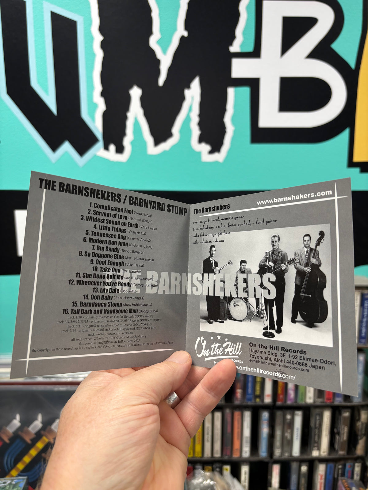 The Barnshakers: Barnyard Stomp, CD, reissue, On The Hill Records, Japan 2003