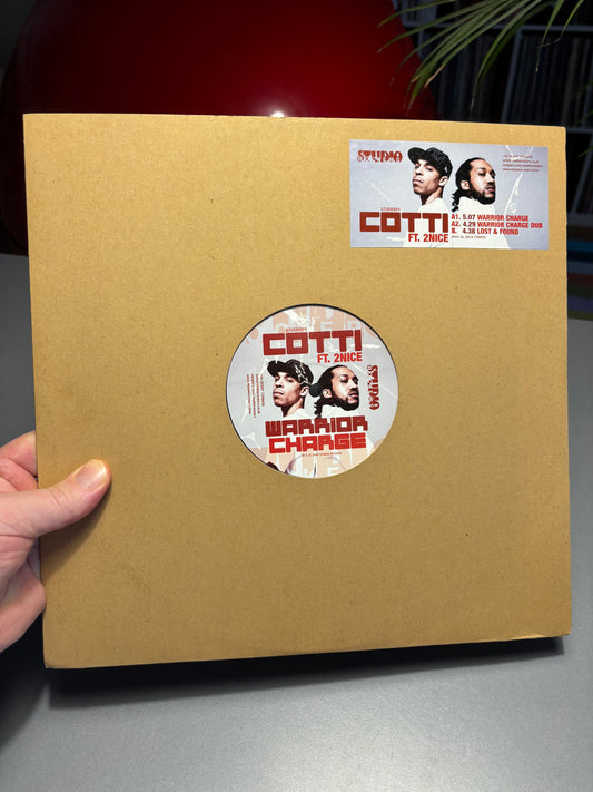 Cotti feat. 2Nice: Warrior Charge, 12inch, Only pressing, Studio Rockers, UK 2009
