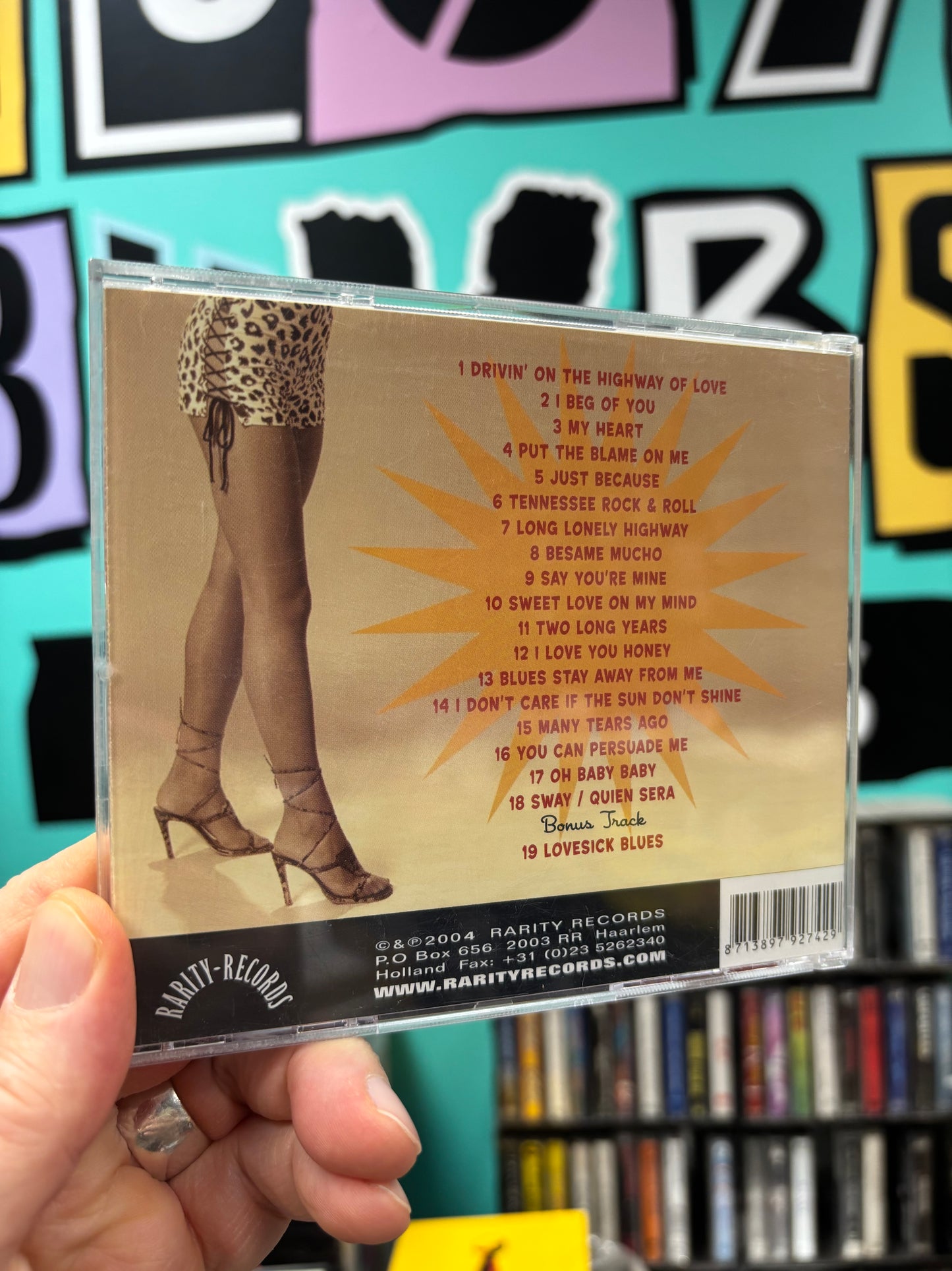 Sue and the Flaming Stars: Drivin’ On The Highway Of Love, CD, Only pressing, Rarity Records, Netherlands 2004