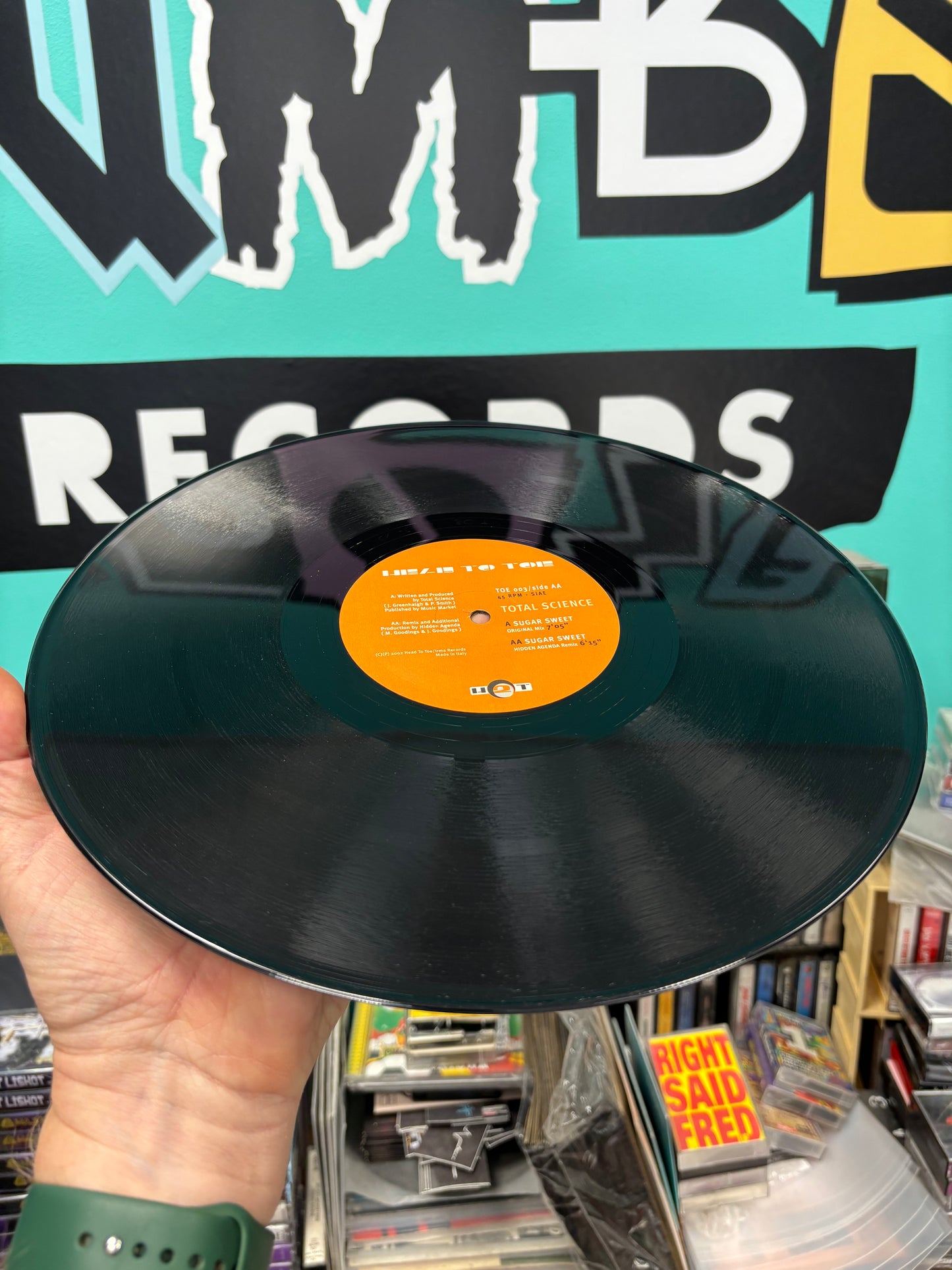 Total Science: Sugar Sweet, 12inch, Only official pressing, Head To Toe Records, Italy 2002