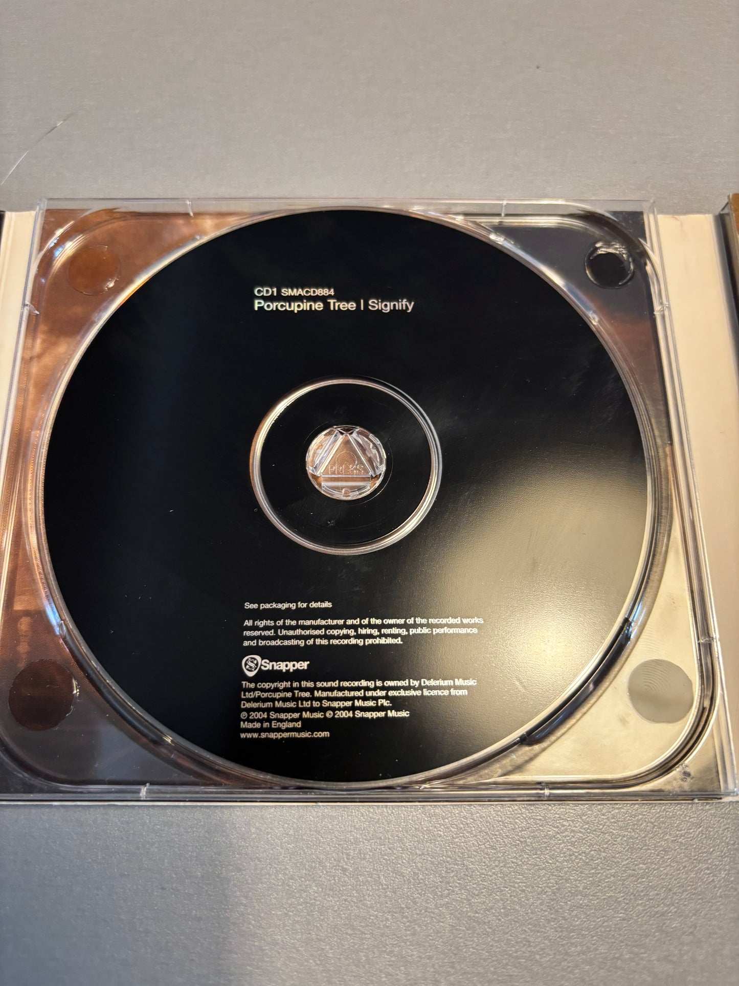 Porcupine Tree: Signify, 2CD, Digipak Edition, reissue, remastered, Snapper Music, Delerium Records, UK 2004