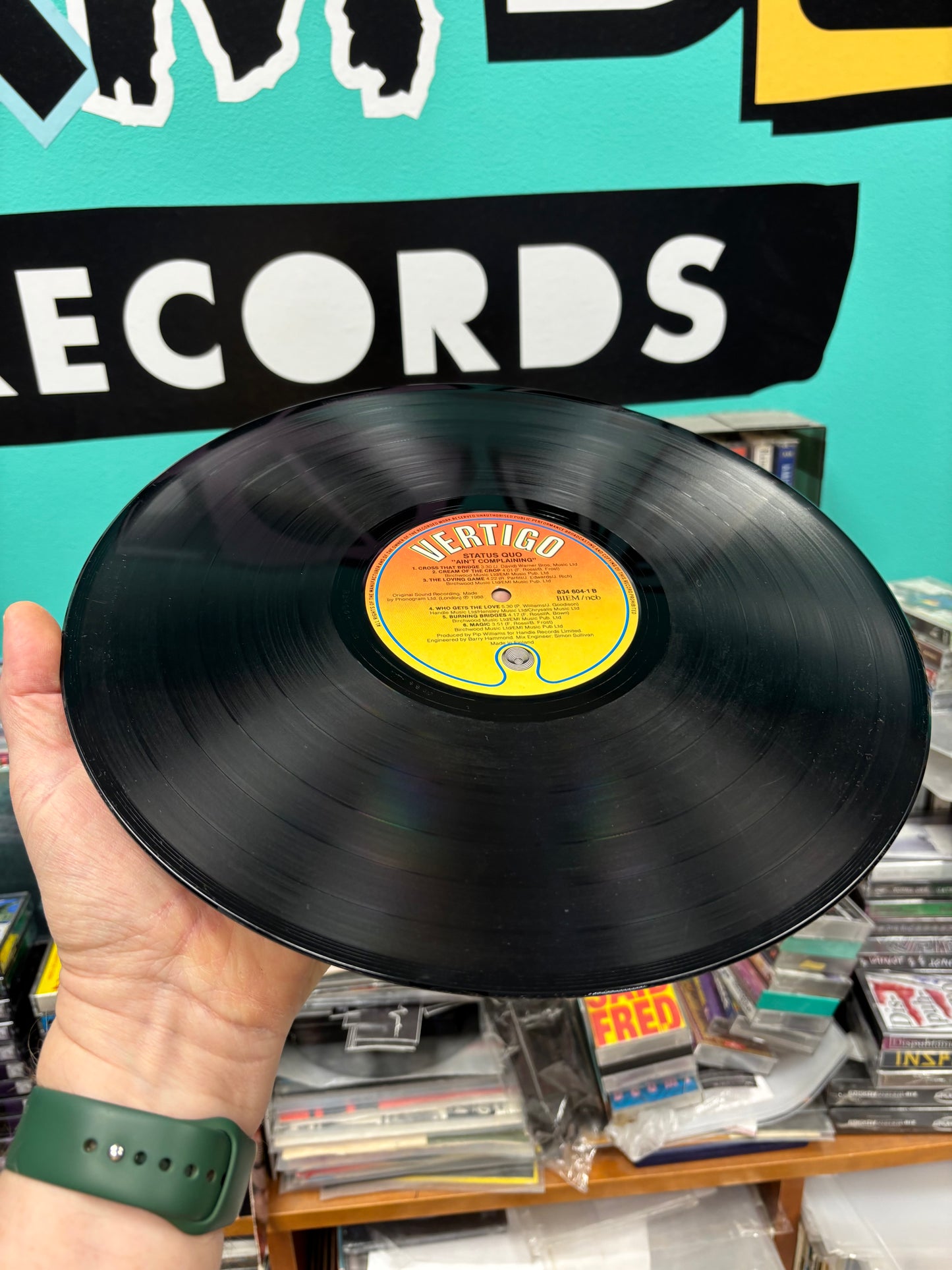 Status Quo: Ain’t Complaining, LP, Vertigo, Finland 1988