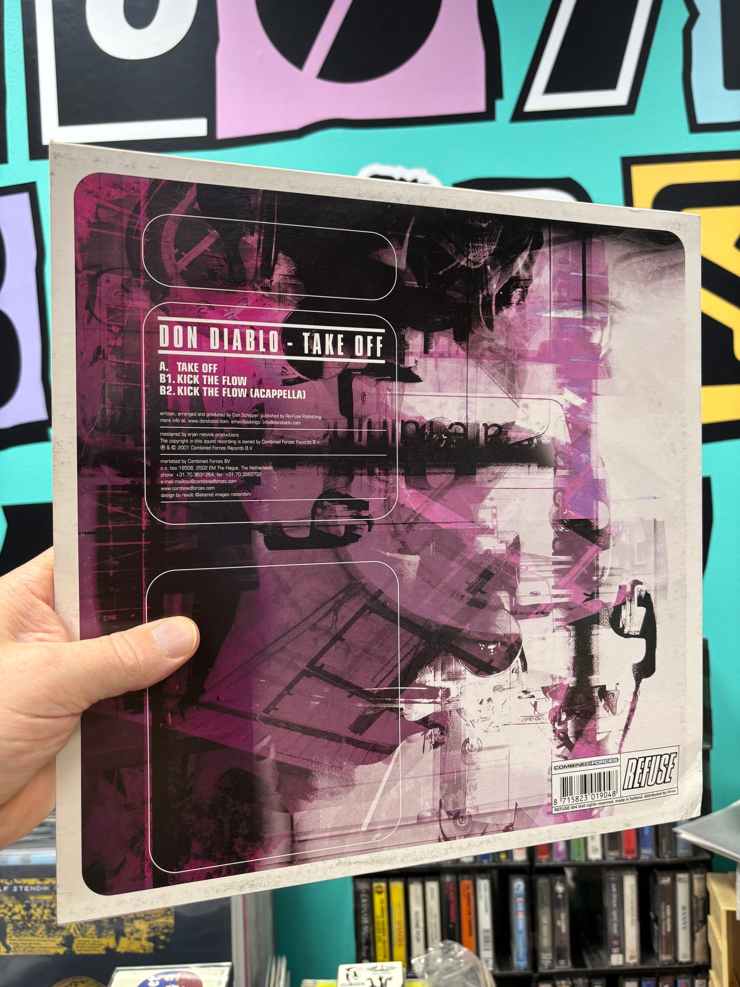 Don Diablo: Take Off, 12inch, 1st pressing, Refuse, Netherlands 2001