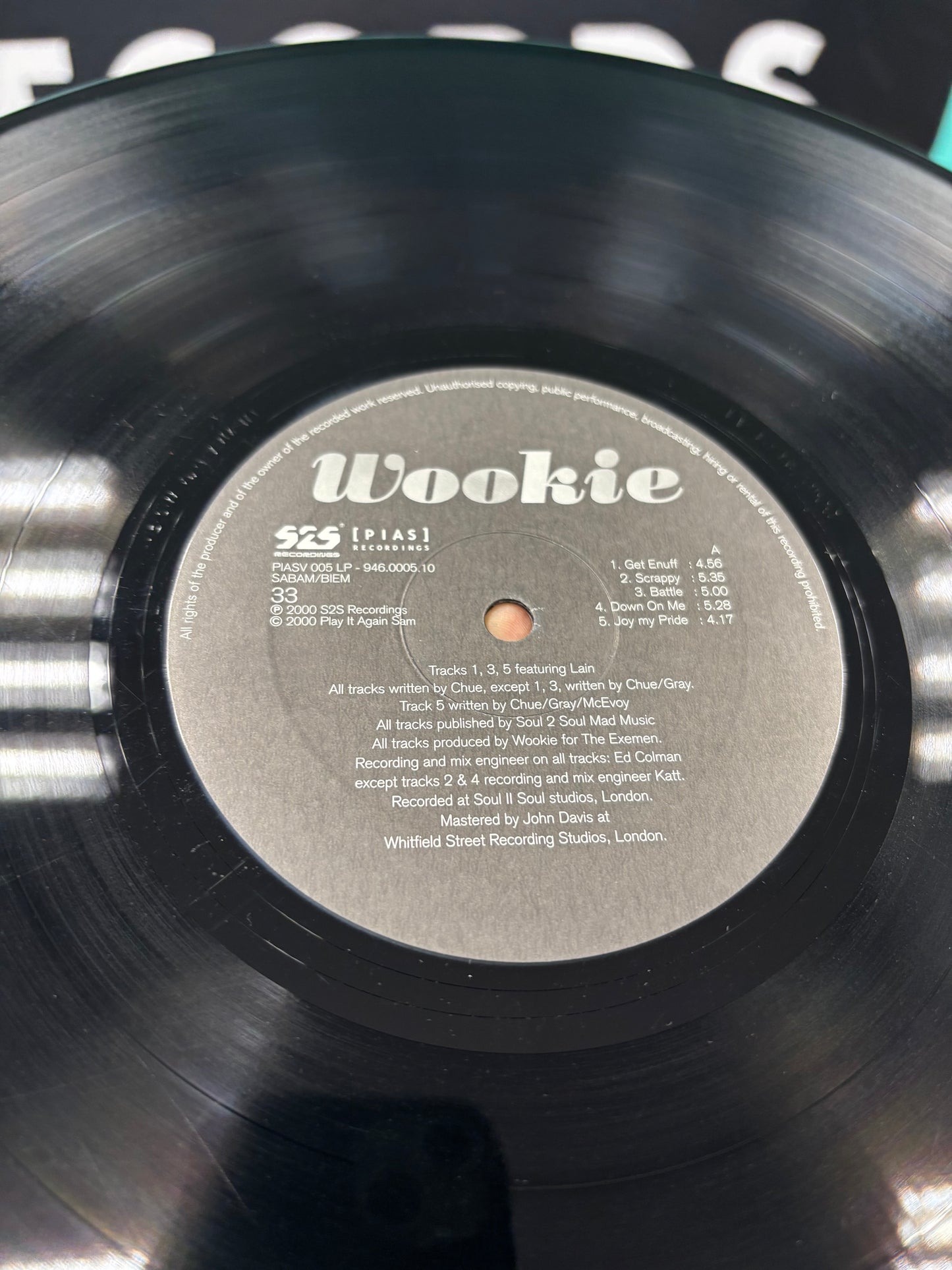 Wookie: Wookie, LP, 1st pressing, S2S Recordings, [PIAS], UK 2000