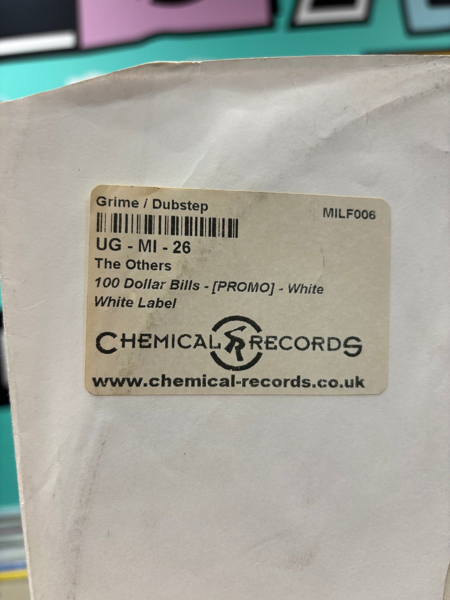 The Others: 100 Dollar Bills, 12inch, Only pressing, Single Sided, White Label, UK 2010