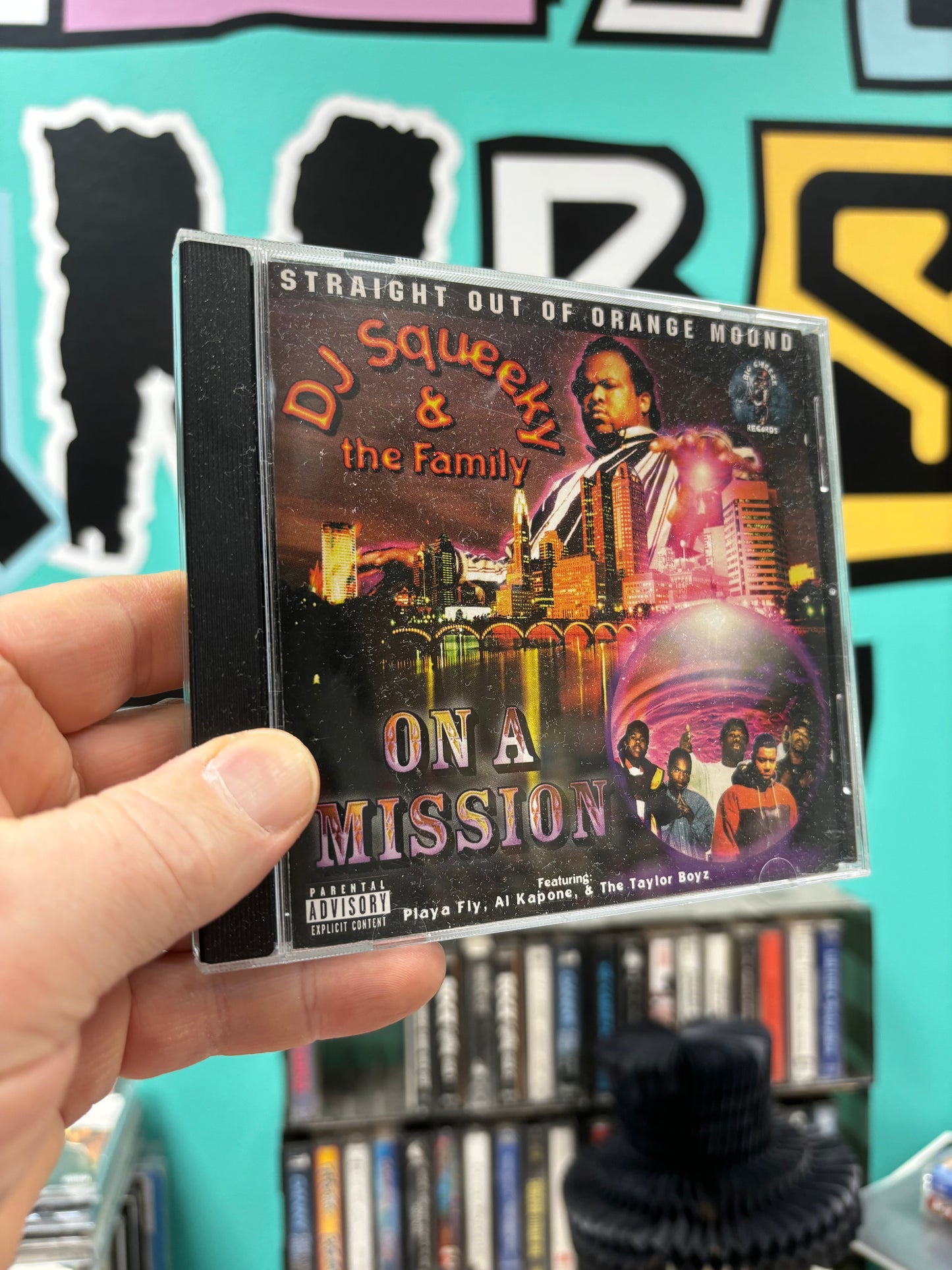DJ Squeeky & The Family: On A Mission, CD, 1st pressing, Only CD pressing, US 1997