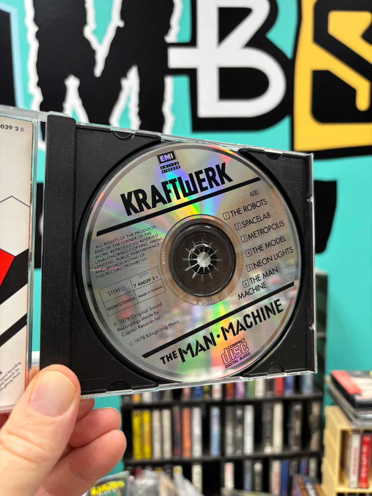 Kraftwerk: The Man-Machine, CD, reissue, Capitol Records, Europe year?