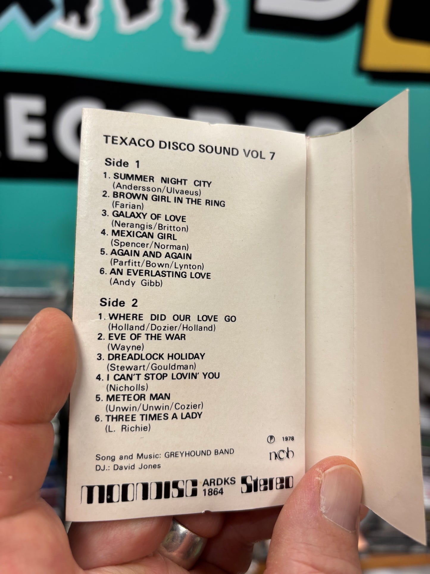 Texaco Disco Sound Vol. 7, C-cassette, Scandinavia 1978