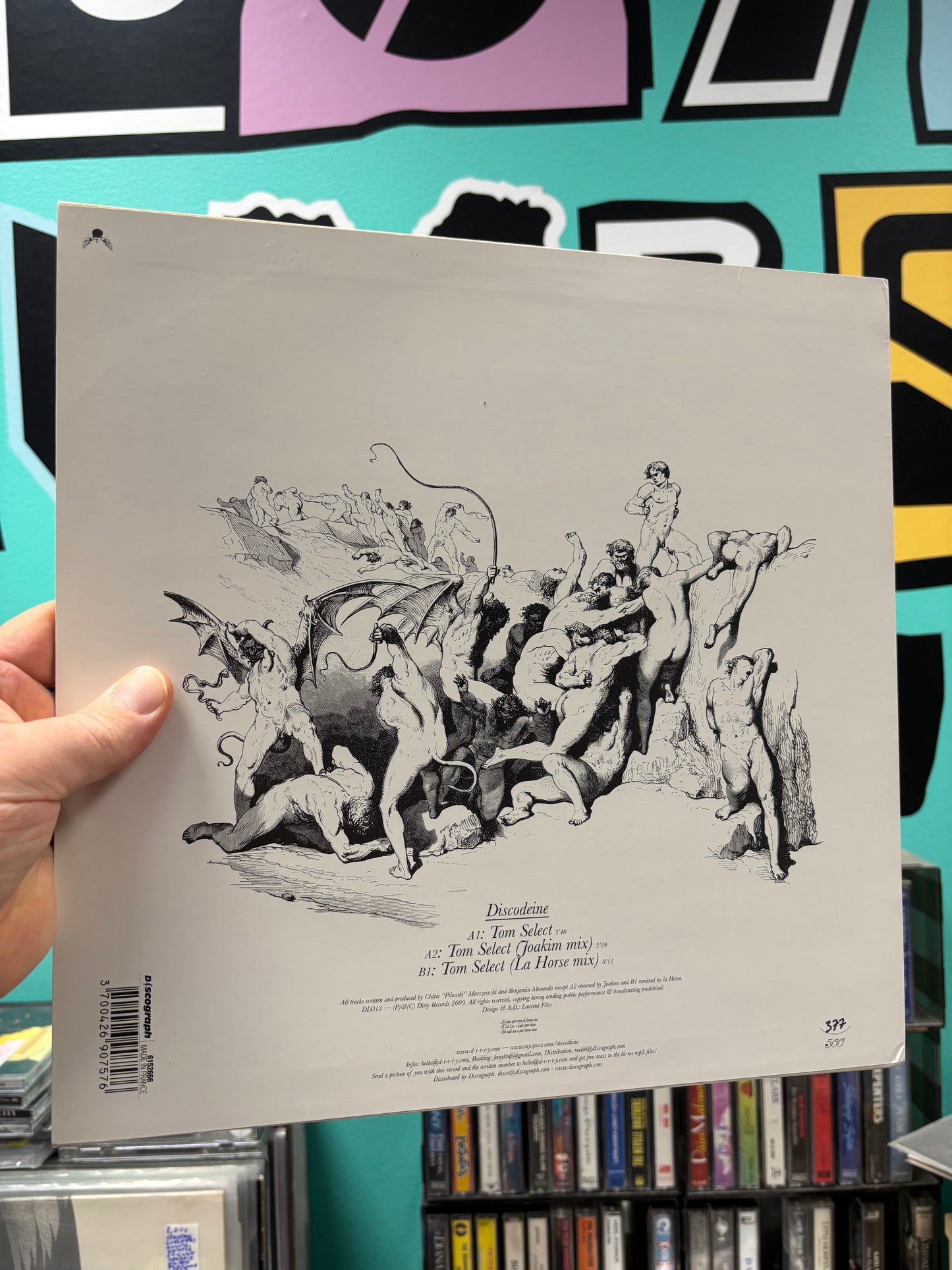 Discodeine: Tom Select, 12inch, Only pressing, Limited Edition, Dark&Lovely, France 2009