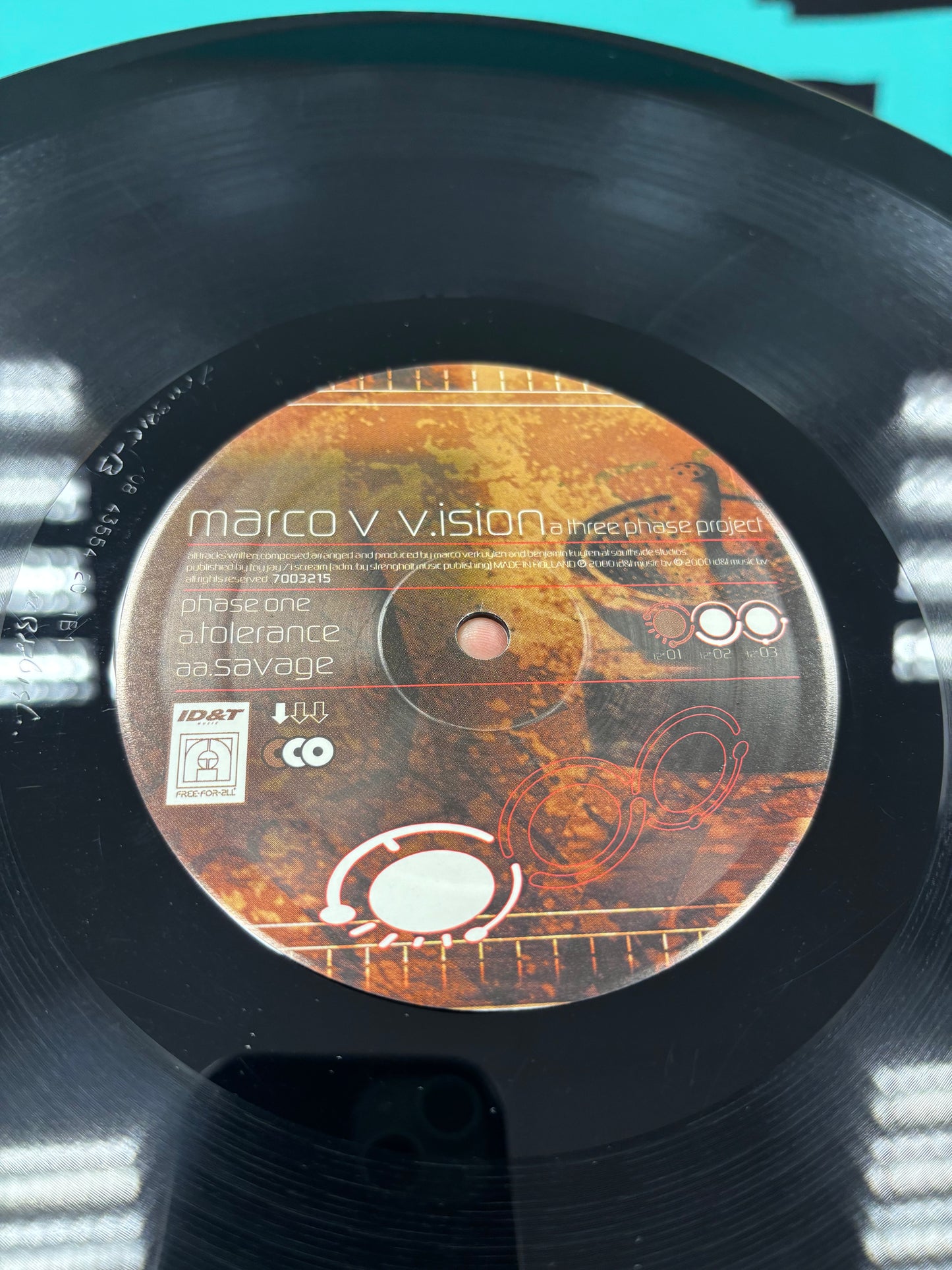 Marco V: V.ision (Phase One), 12inch, Only pressing, Free For All, Netherlands 2000