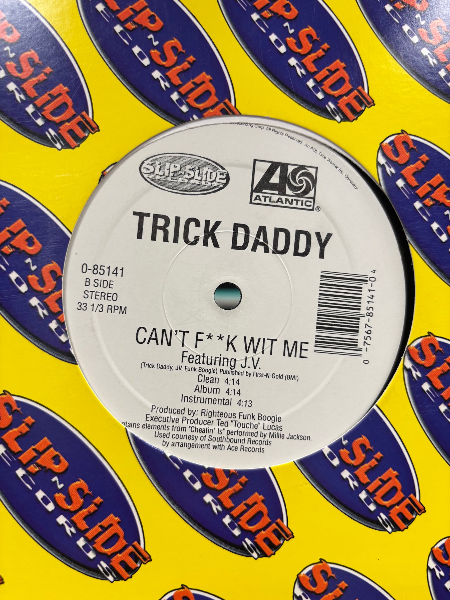 Trick Daddy: I’m A Thug, 12inch, 1st pressing, Slip-N-Slide Records, US 2001