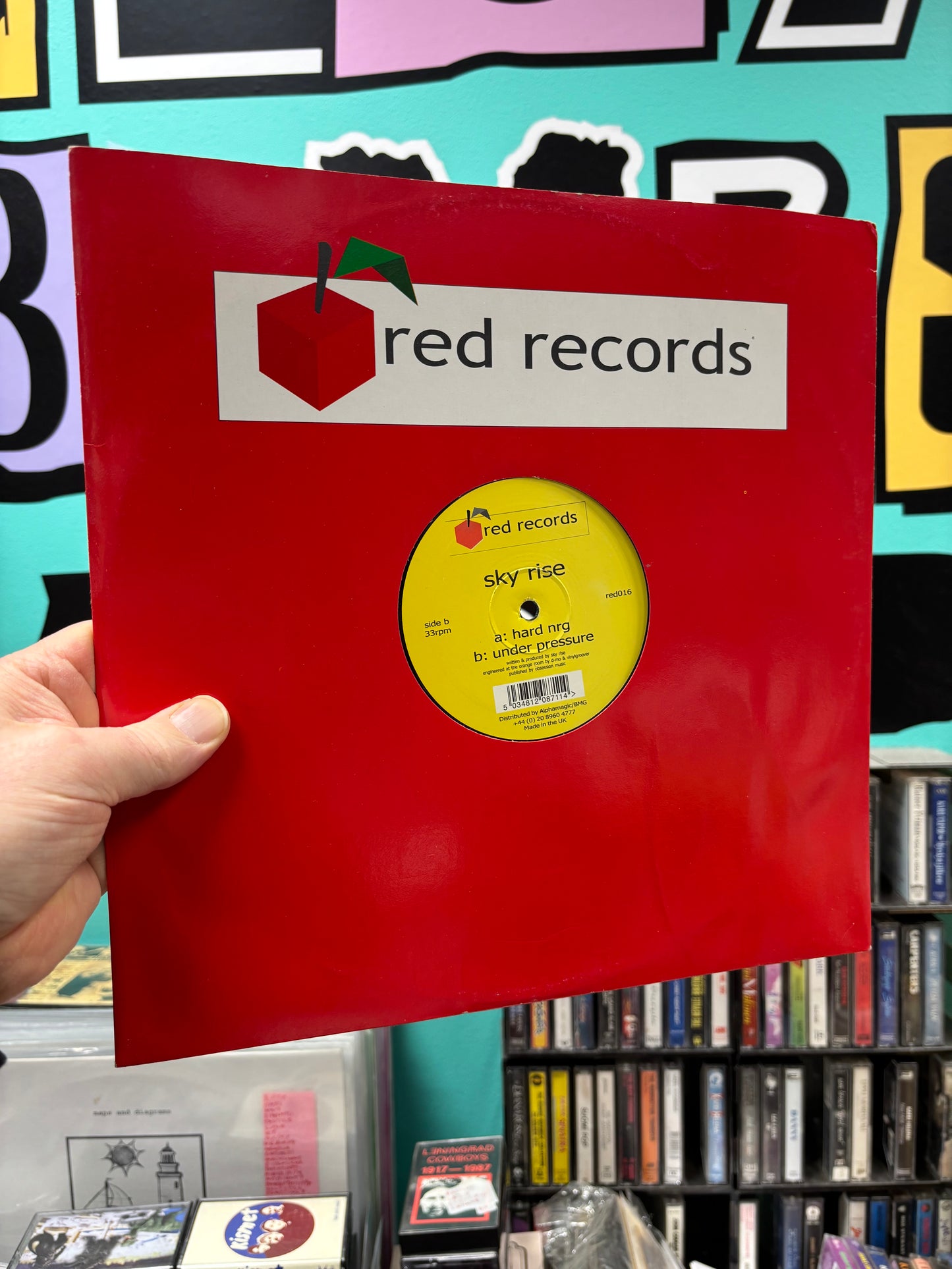 Sky Rise: Hard Nrg/Under Pressure, 12inch, Only pressing, Red Records, UK 2001