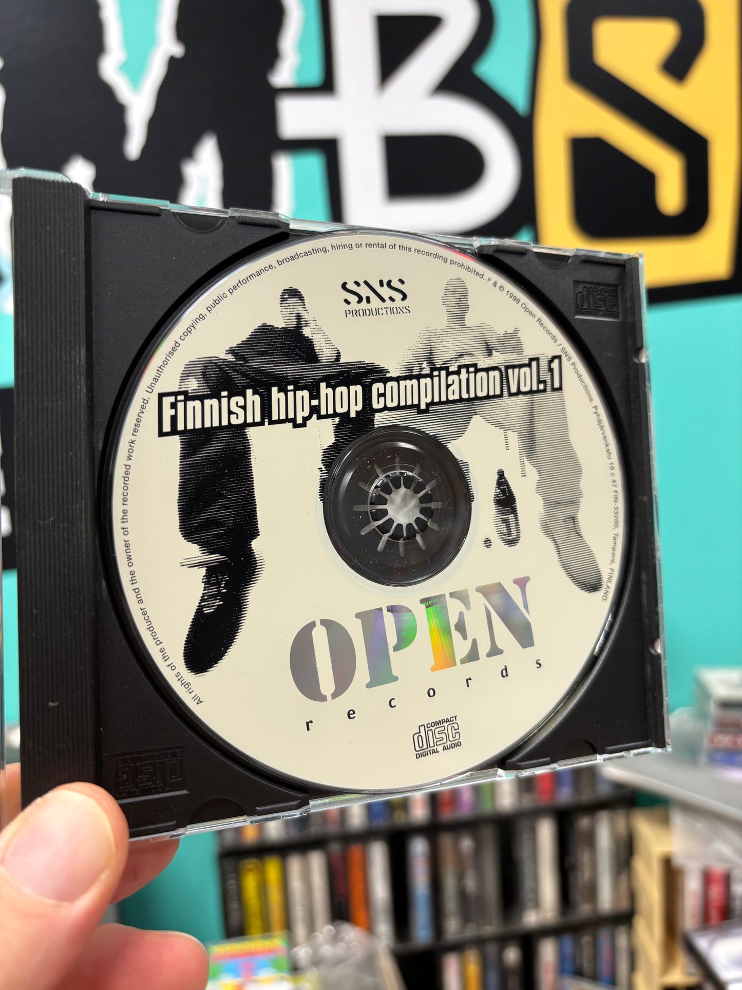 Open Records Presents: Finnish Hip-Hop Compilation Vol. 1, CD, Only pressing, Open Records, SNS Productions, Finland 1998