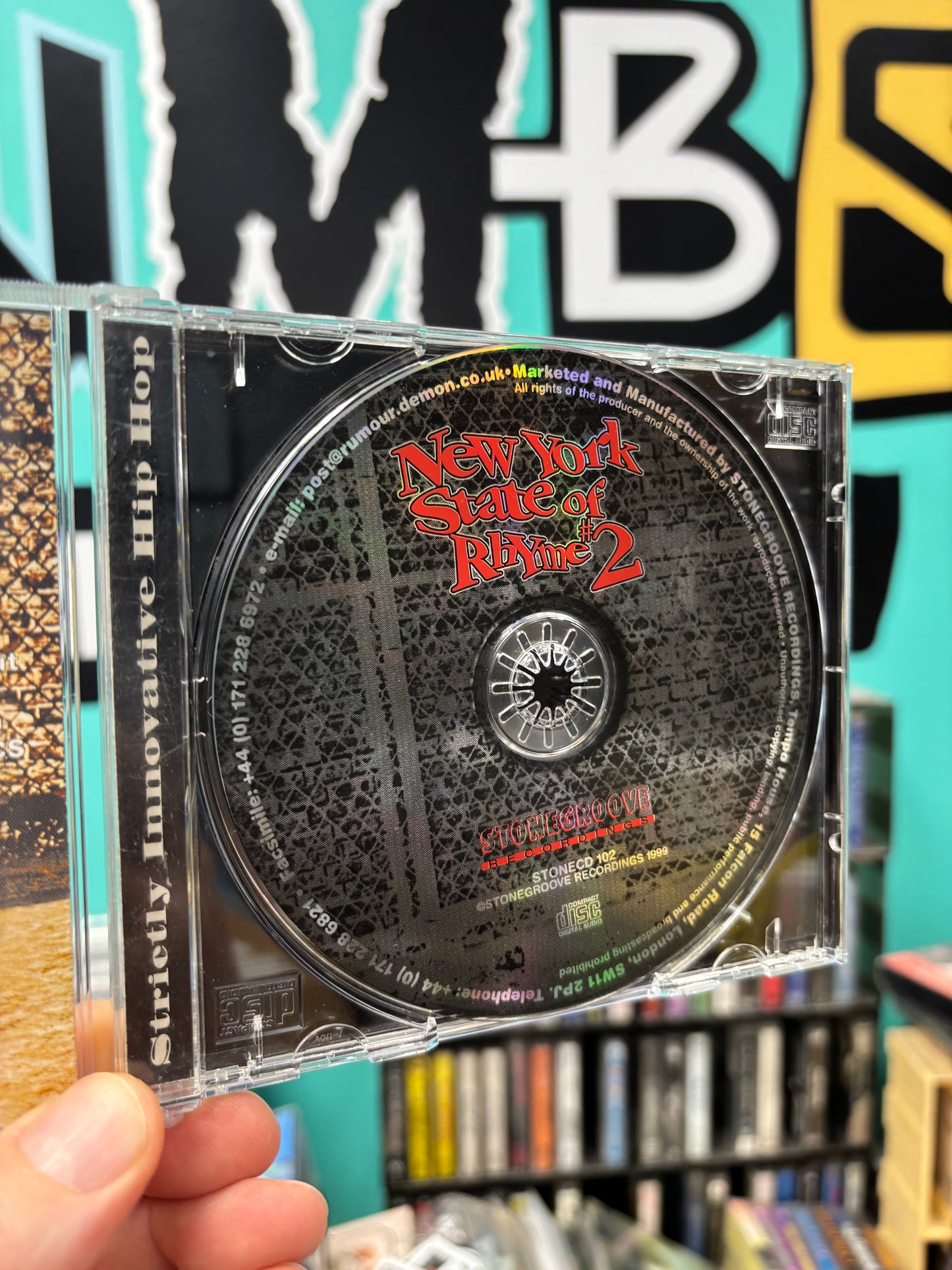 New York State Of Rhyme #2, CD, 1st pressing, Only CD pressing, Stonegroove Recordings, UK 1999